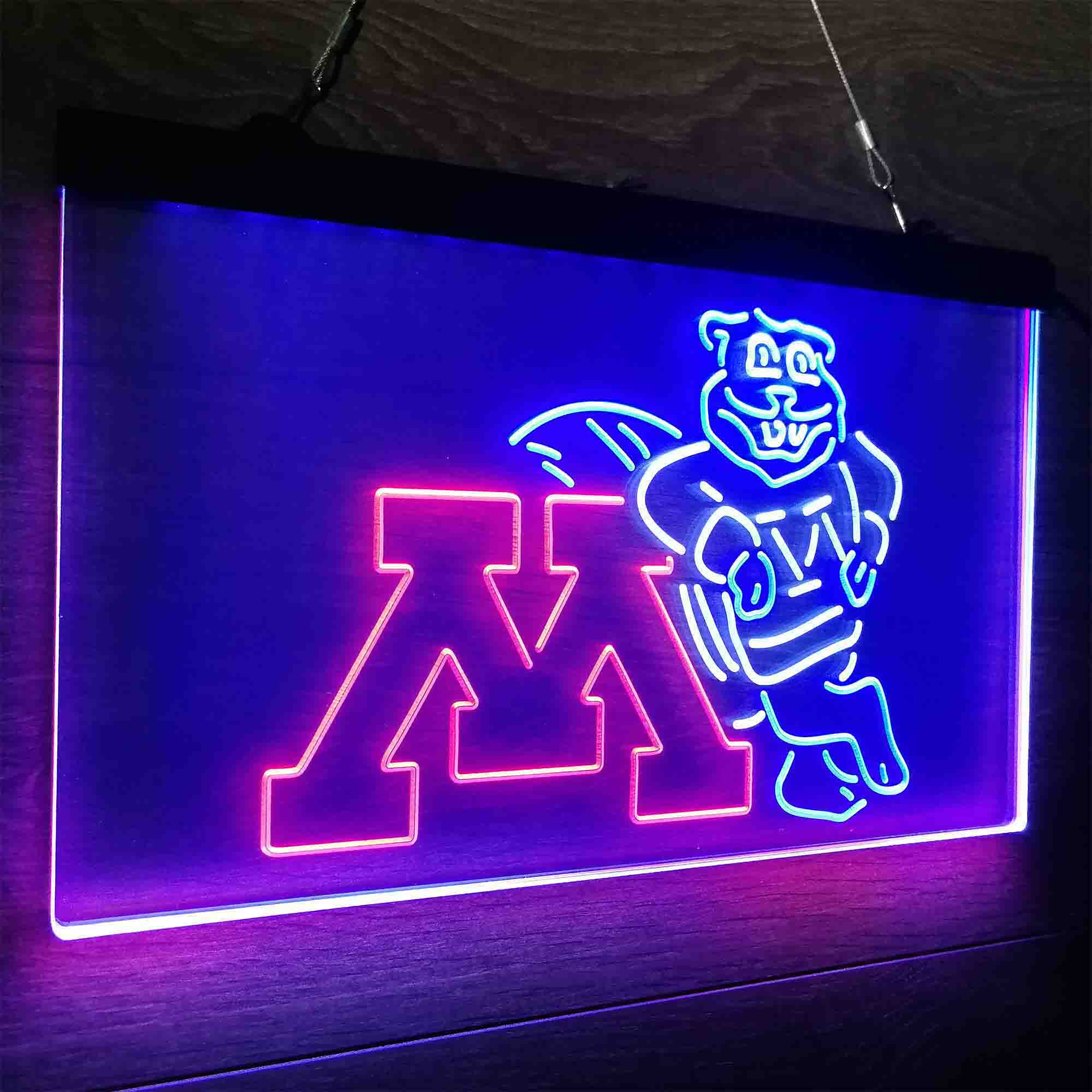 Minnesota Golden Gophers Neon LED Sign 3 Colors