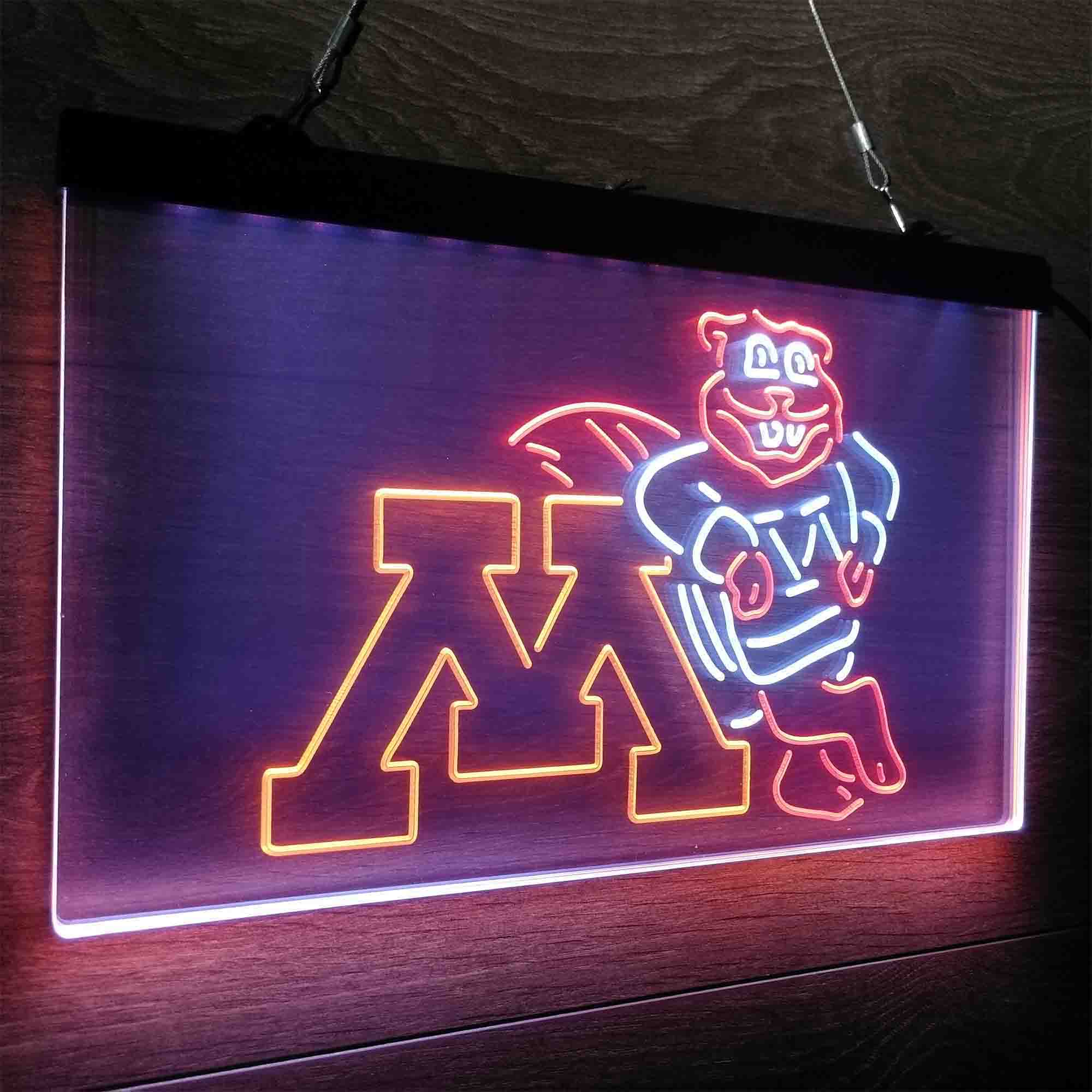 Minnesota Golden Gophers Neon LED Sign 3 Colors