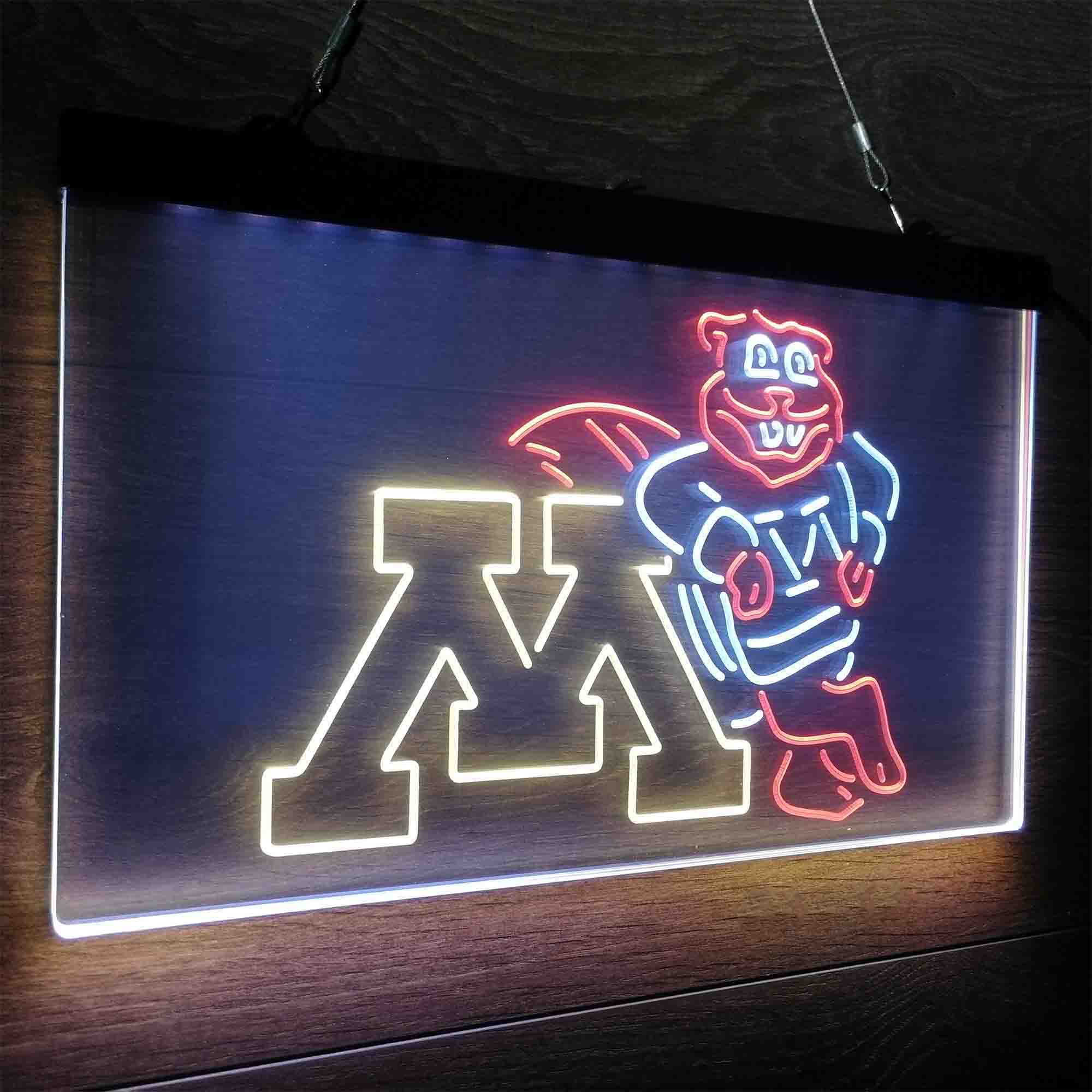 Minnesota Golden Gophers Neon LED Sign 3 Colors