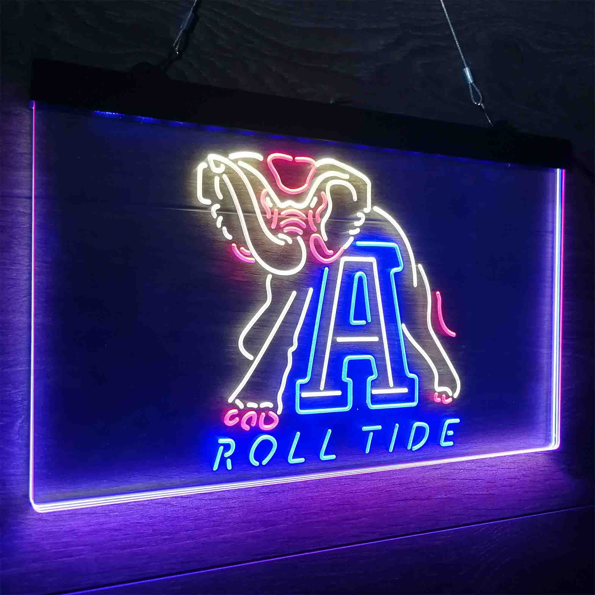 University of Alabama Roll Tide Neon LED Sign 3 Colors