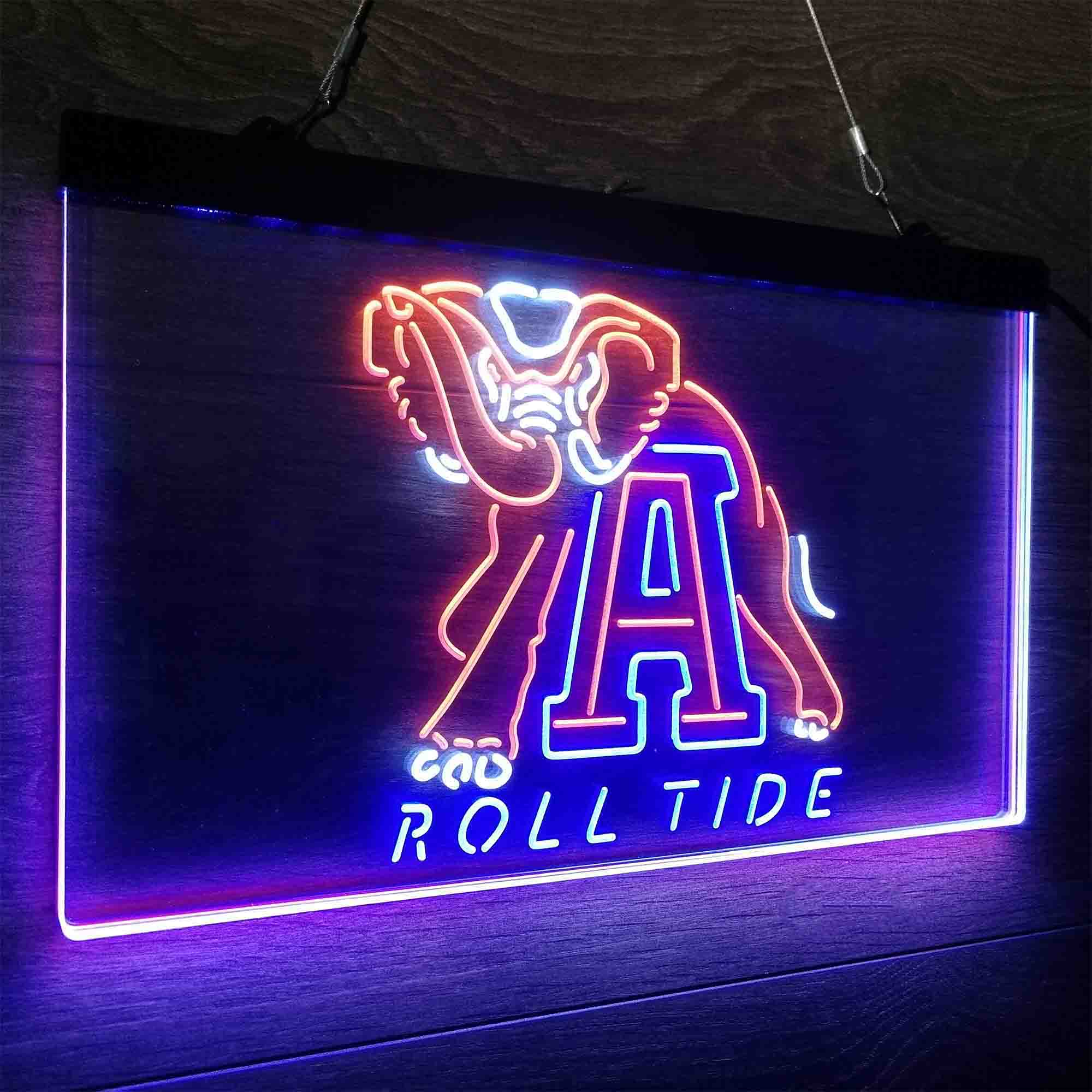 University of Alabama Roll Tide Neon LED Sign 3 Colors