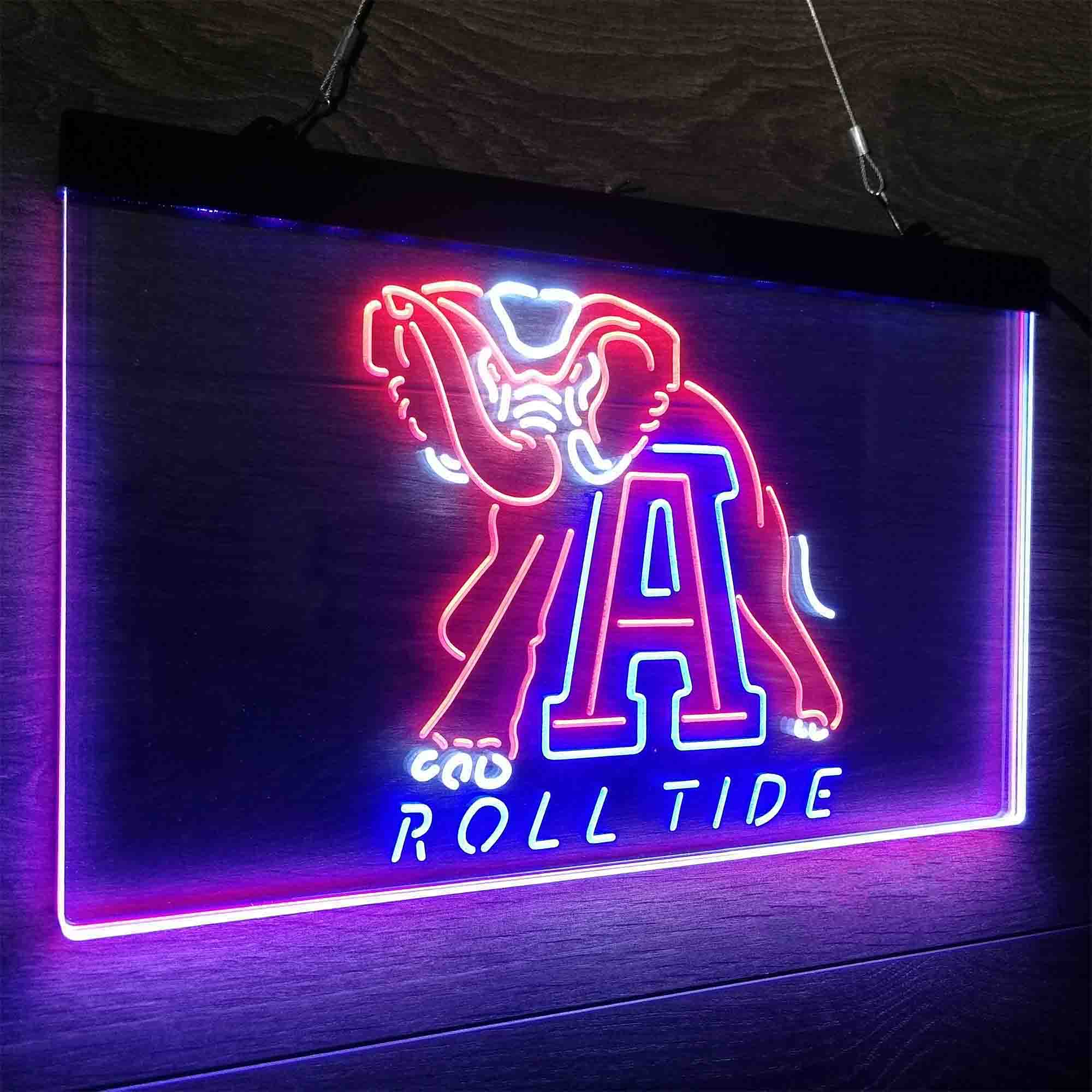 University of Alabama Roll Tide Neon LED Sign 3 Colors