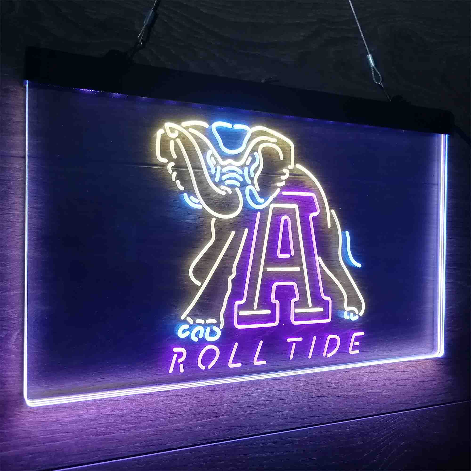 University of Alabama Roll Tide Neon LED Sign 3 Colors