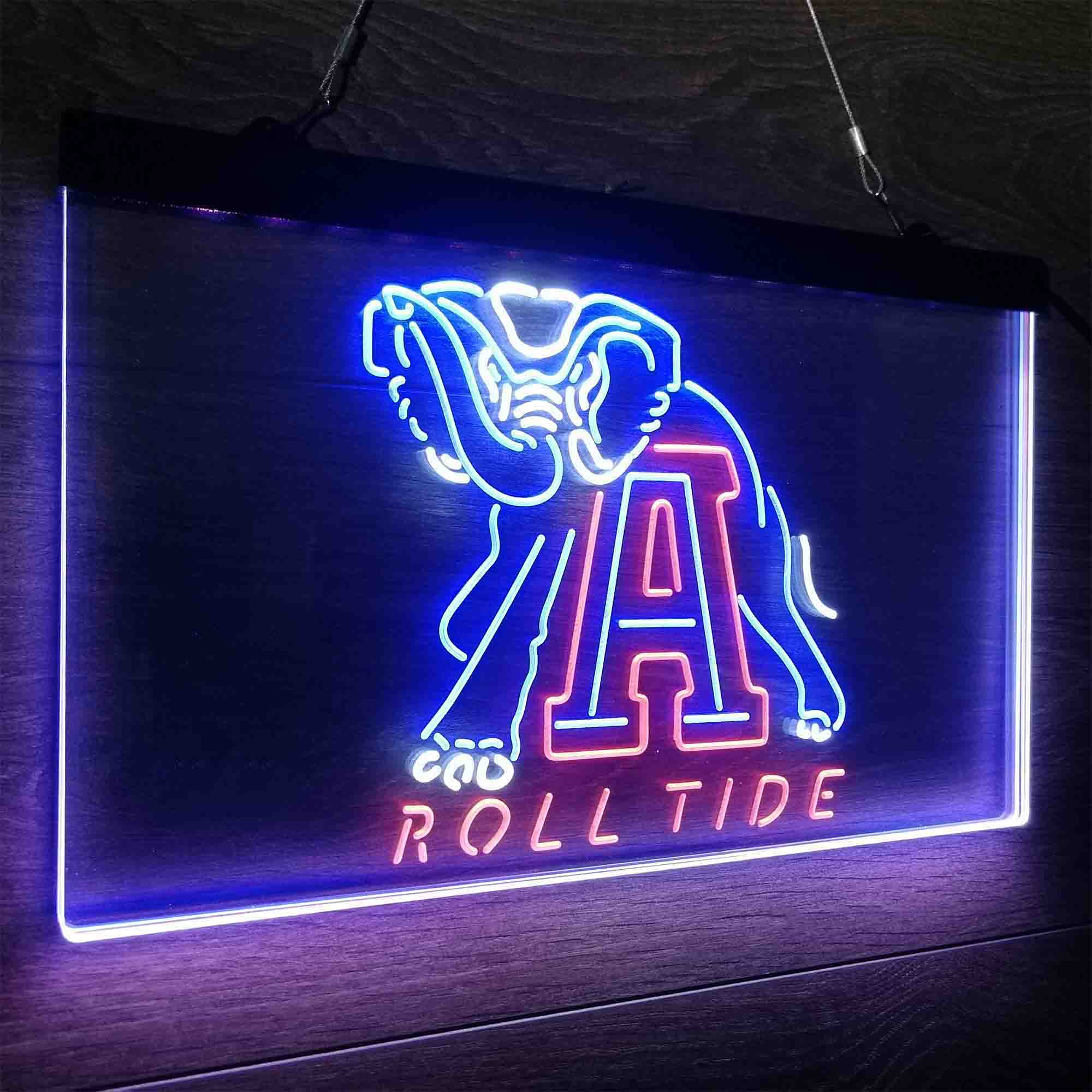 University of Alabama Roll Tide Neon LED Sign 3 Colors