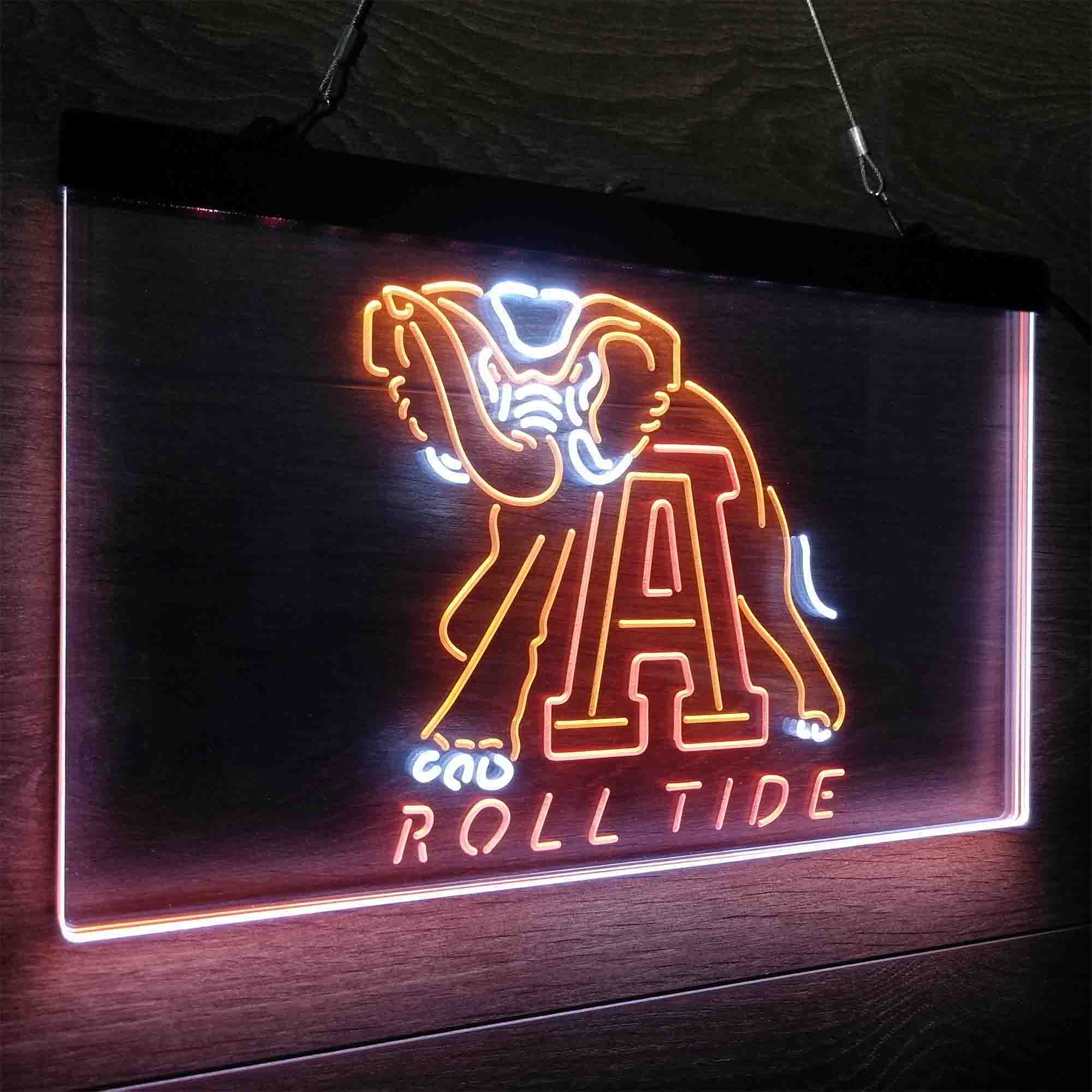 University of Alabama Roll Tide Neon LED Sign 3 Colors