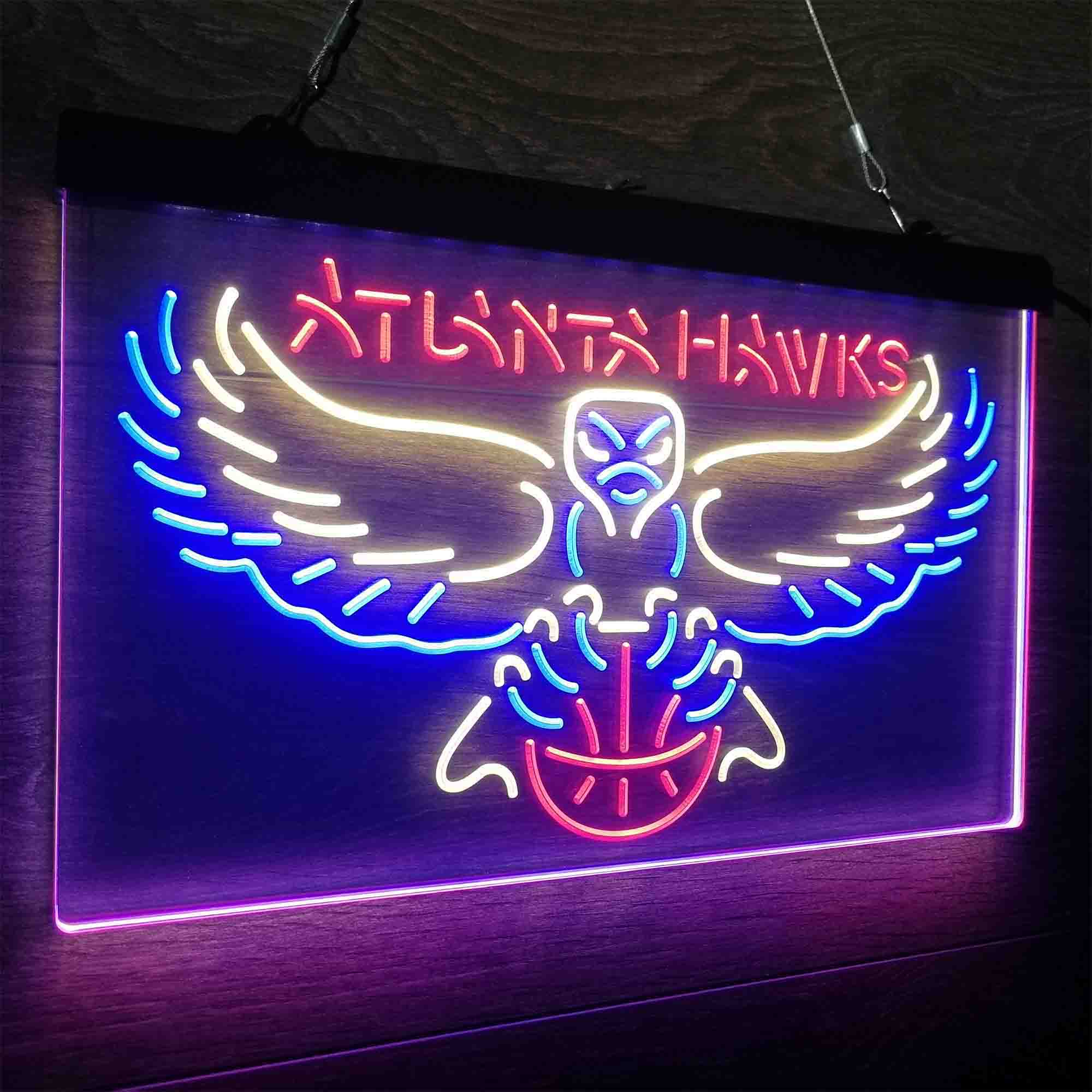 Atlanta Hawks Neon LED Sign 3 Colors