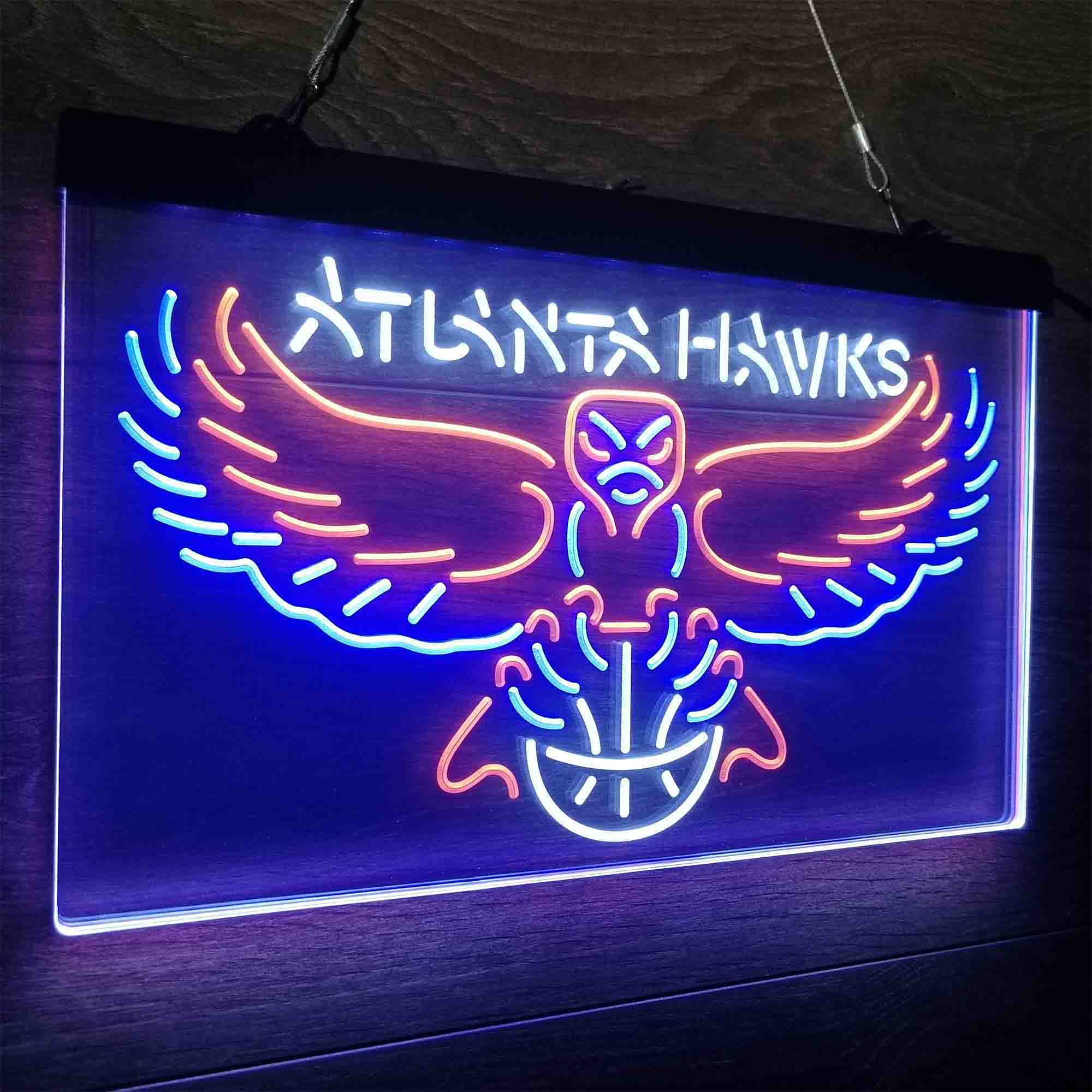 Atlanta Hawks Neon LED Sign 3 Colors