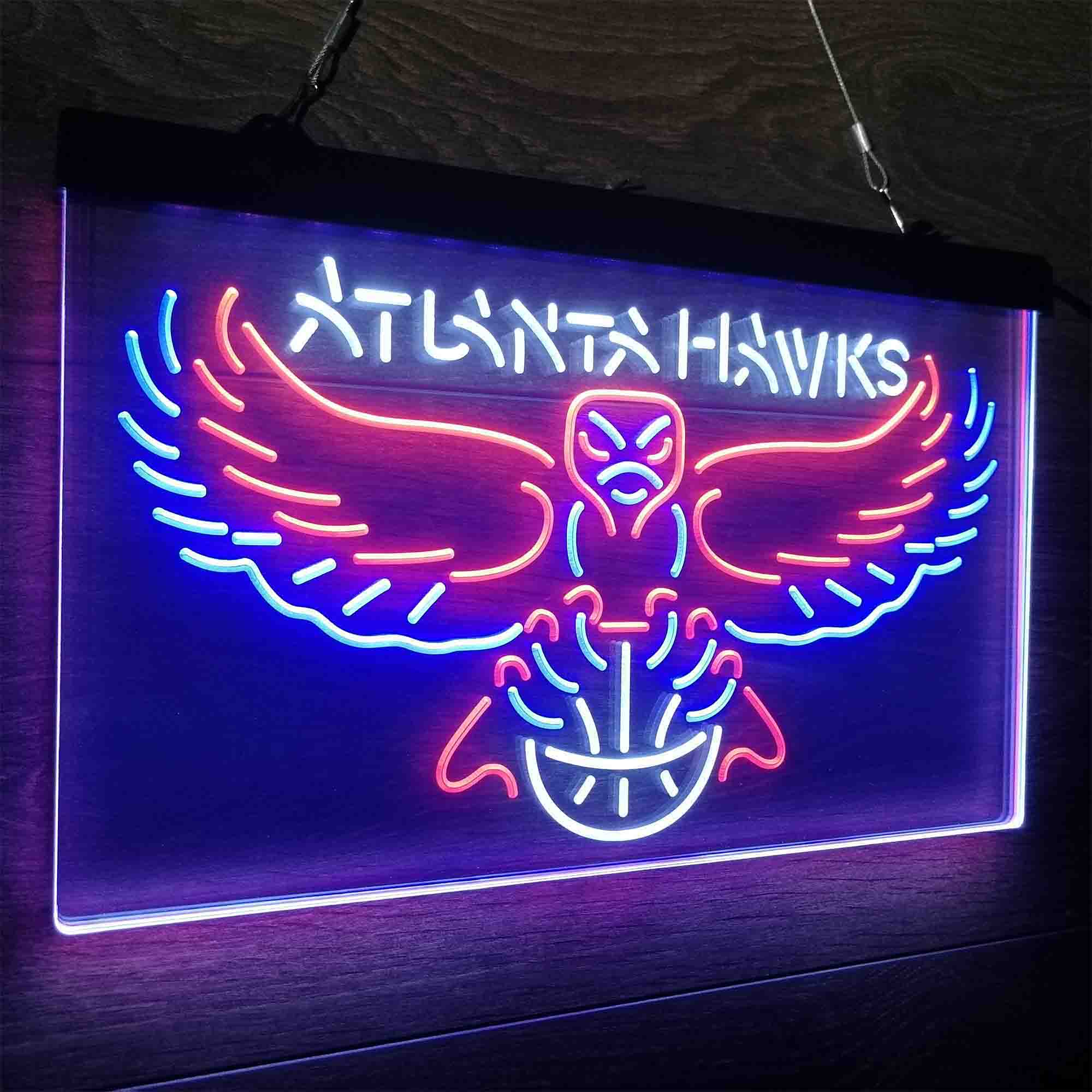 Atlanta Hawks Neon LED Sign 3 Colors