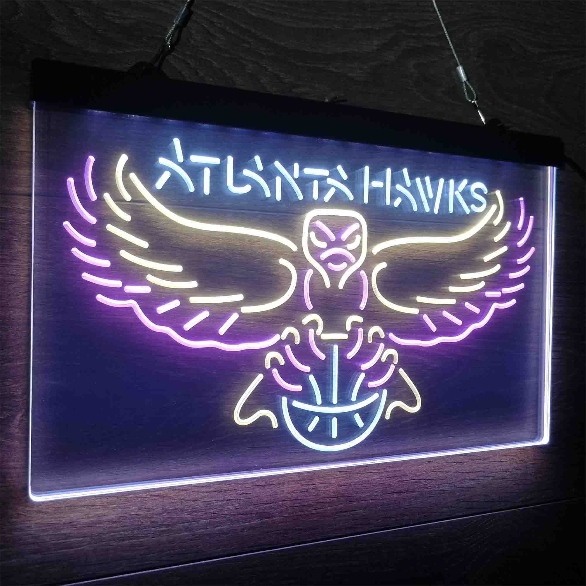 Atlanta Hawks Neon LED Sign 3 Colors