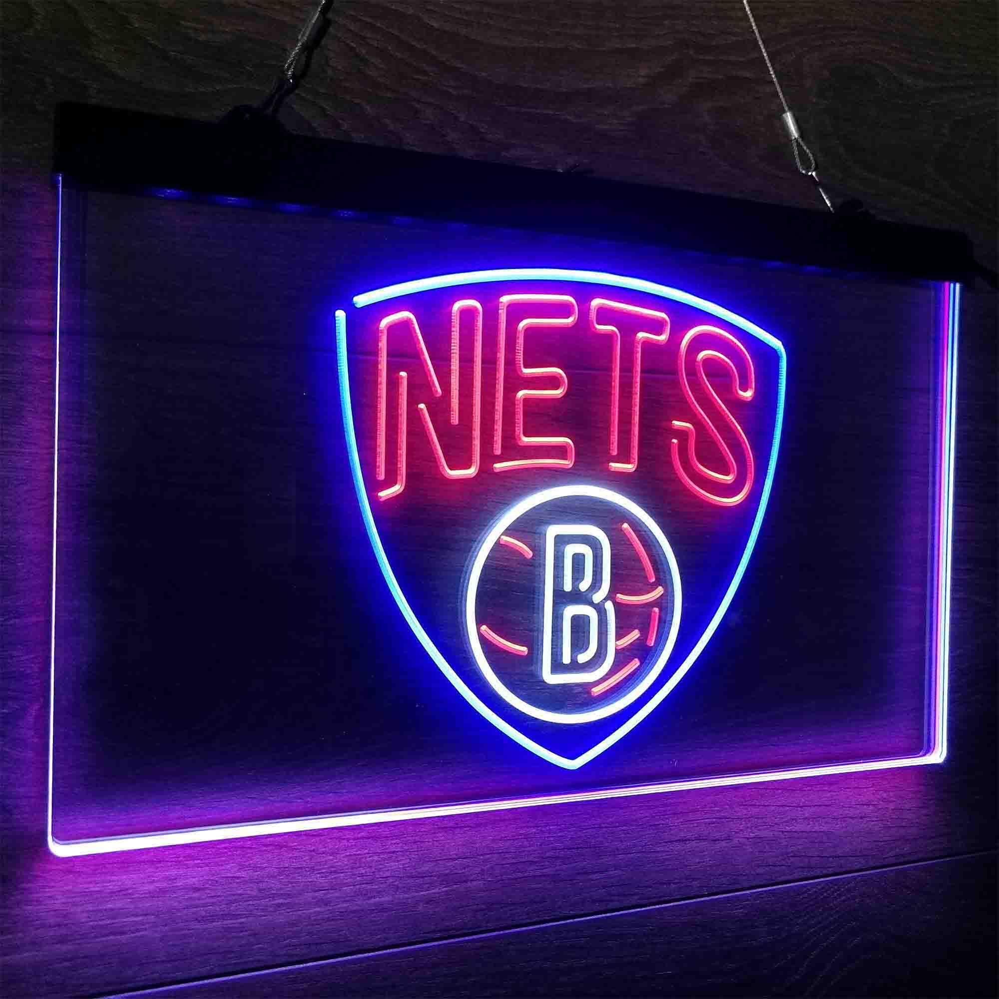 Brooklyn Nets Neon LED Sign 3 Colors