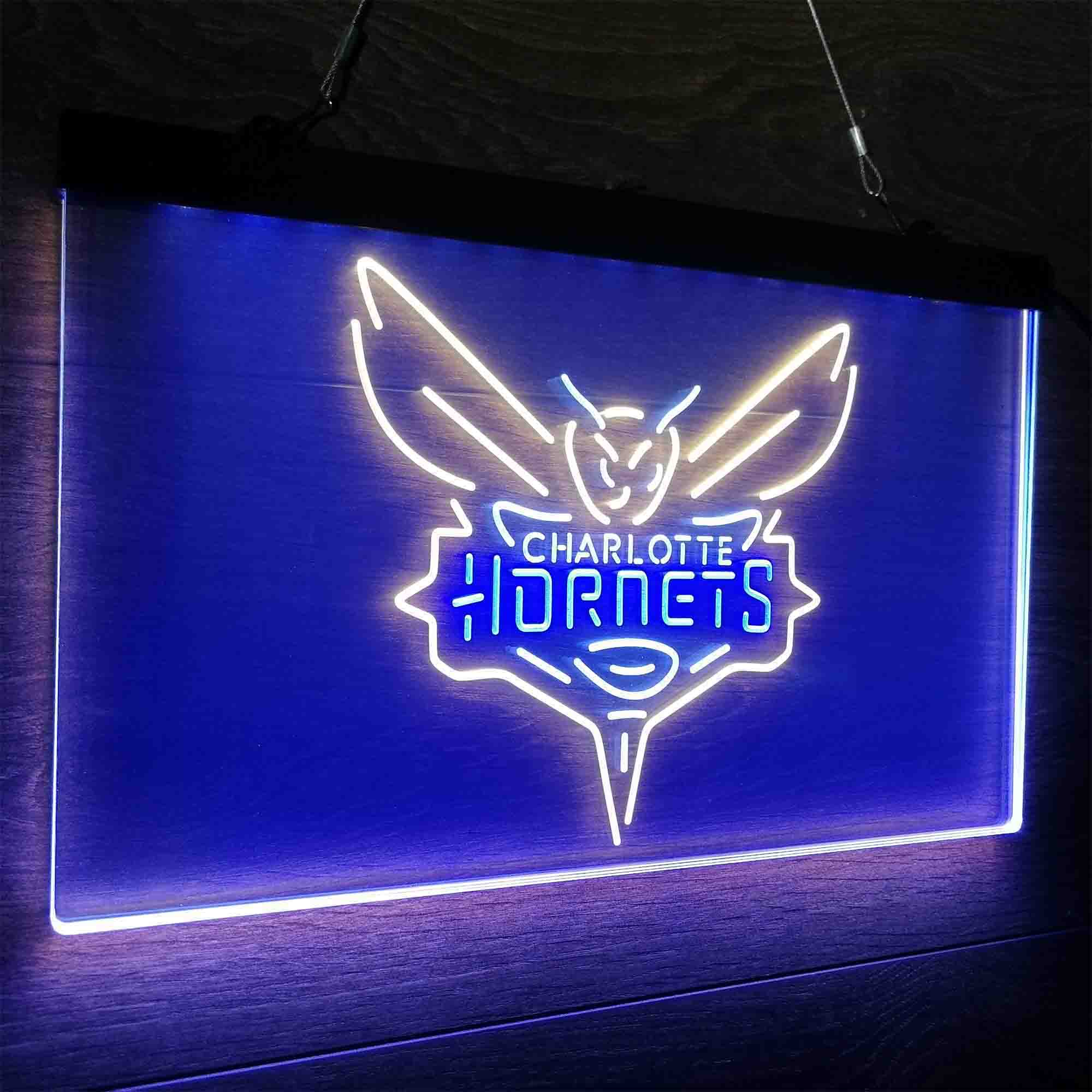 Charlotte League Hornets Club Basketball Souvenir Neon LED Sign 3 Colors