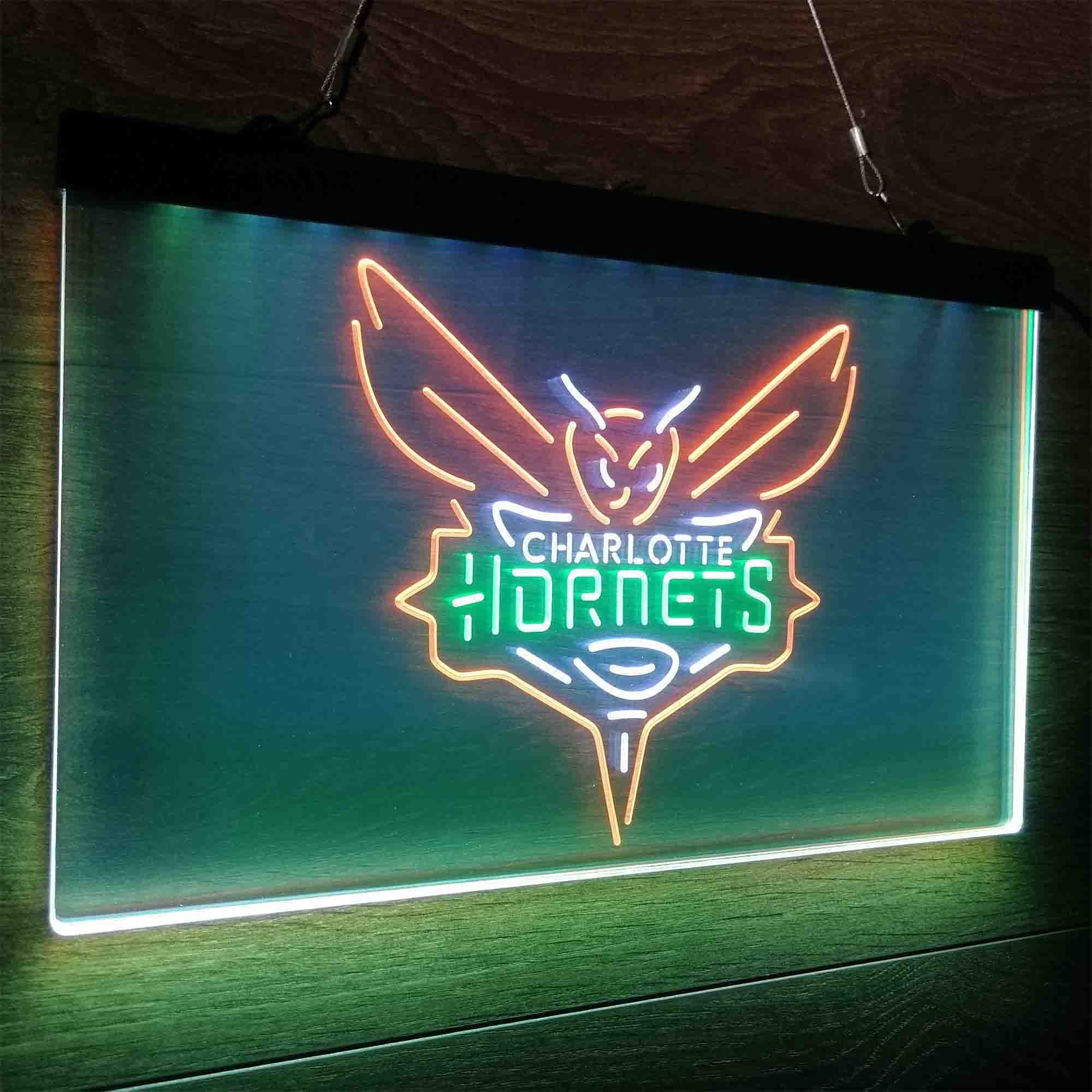 Charlotte League Hornets Club Basketball Souvenir Neon LED Sign 3 Colors