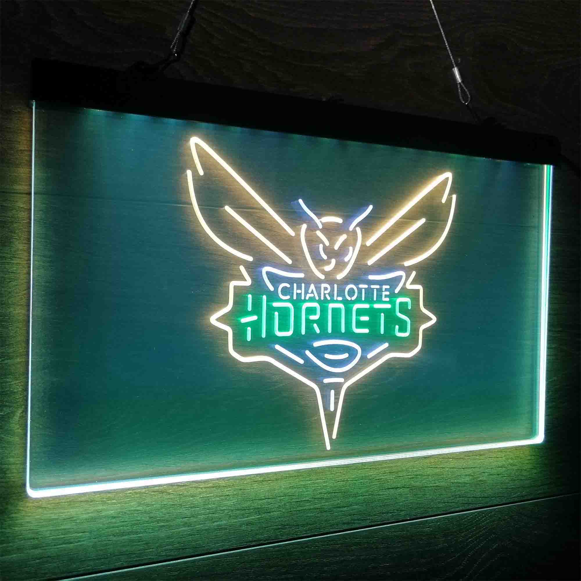 Charlotte League Hornets Club Basketball Souvenir Neon LED Sign 3 Colors