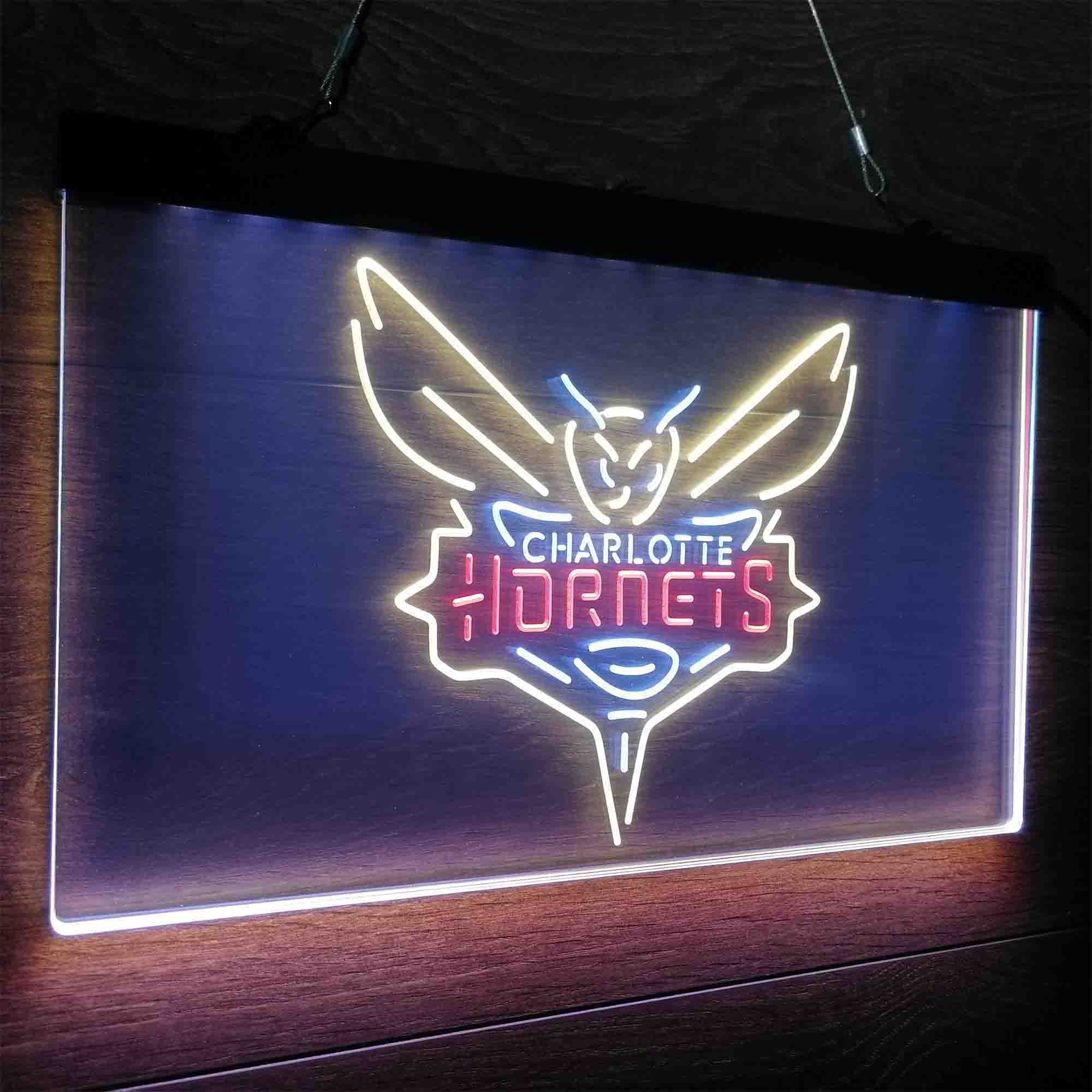 Charlotte League Hornets Club Basketball Souvenir Neon LED Sign 3 Colors