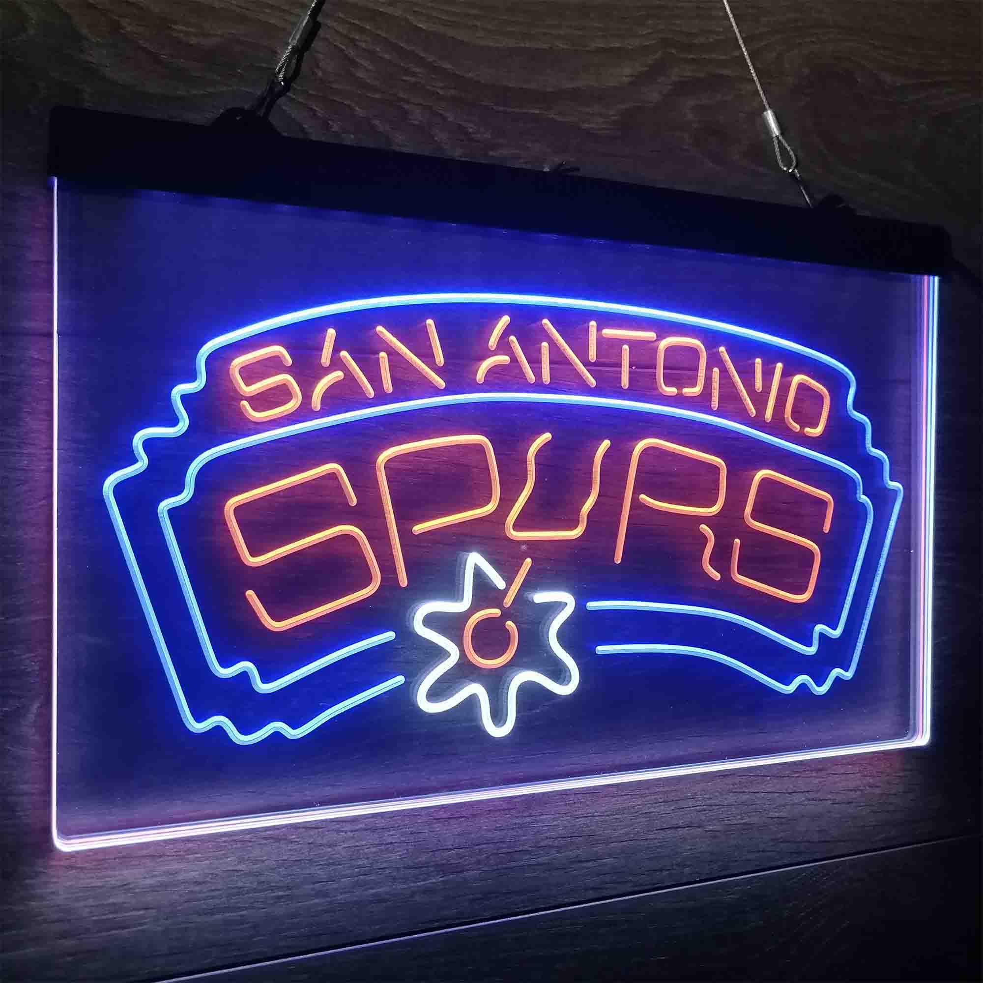 San Antonios League Club Spurses Neon LED Sign 3 Colors