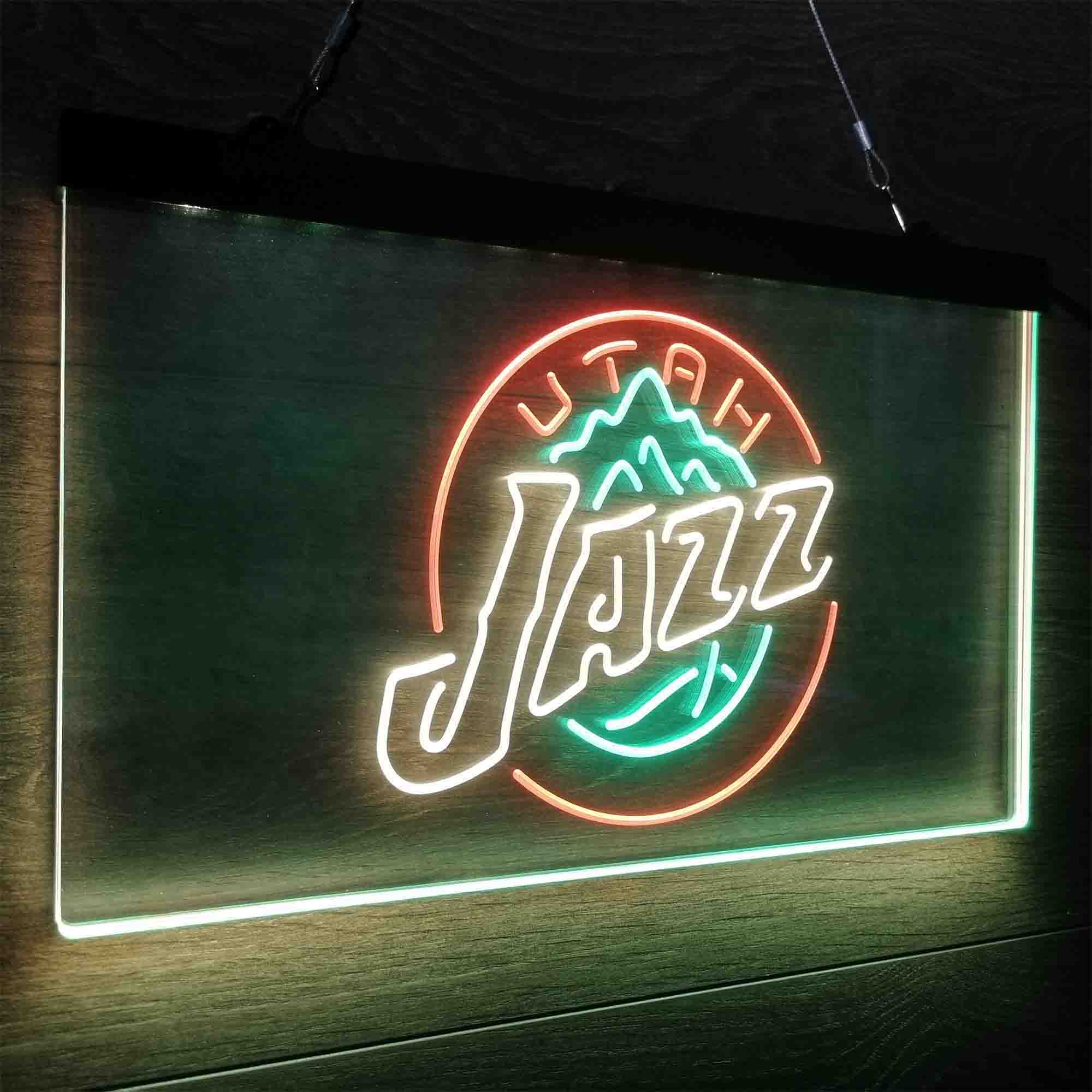 Utah League Pub Club Jazz Neon LED Sign 3 Colors