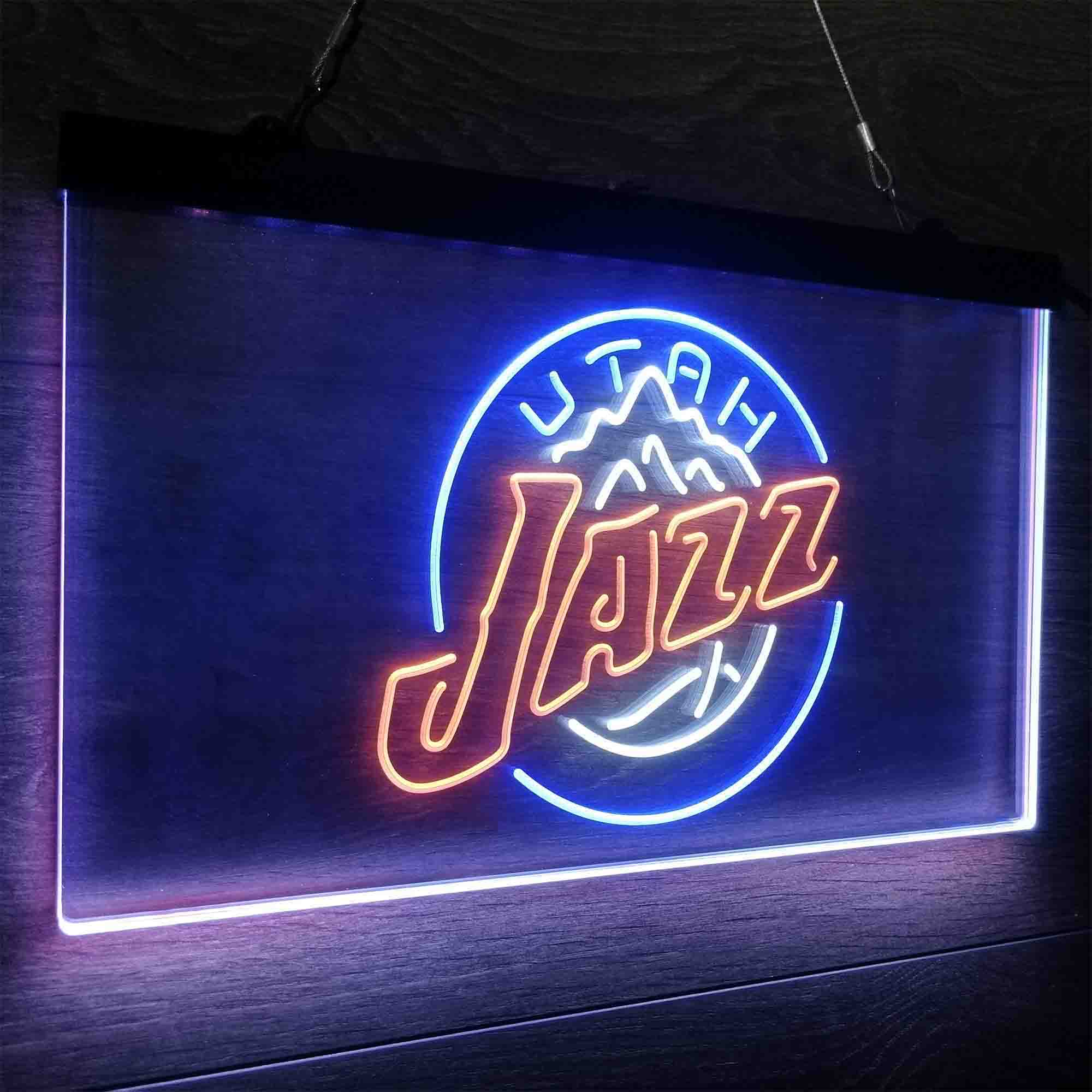 Utah League Pub Club Jazz Neon LED Sign 3 Colors