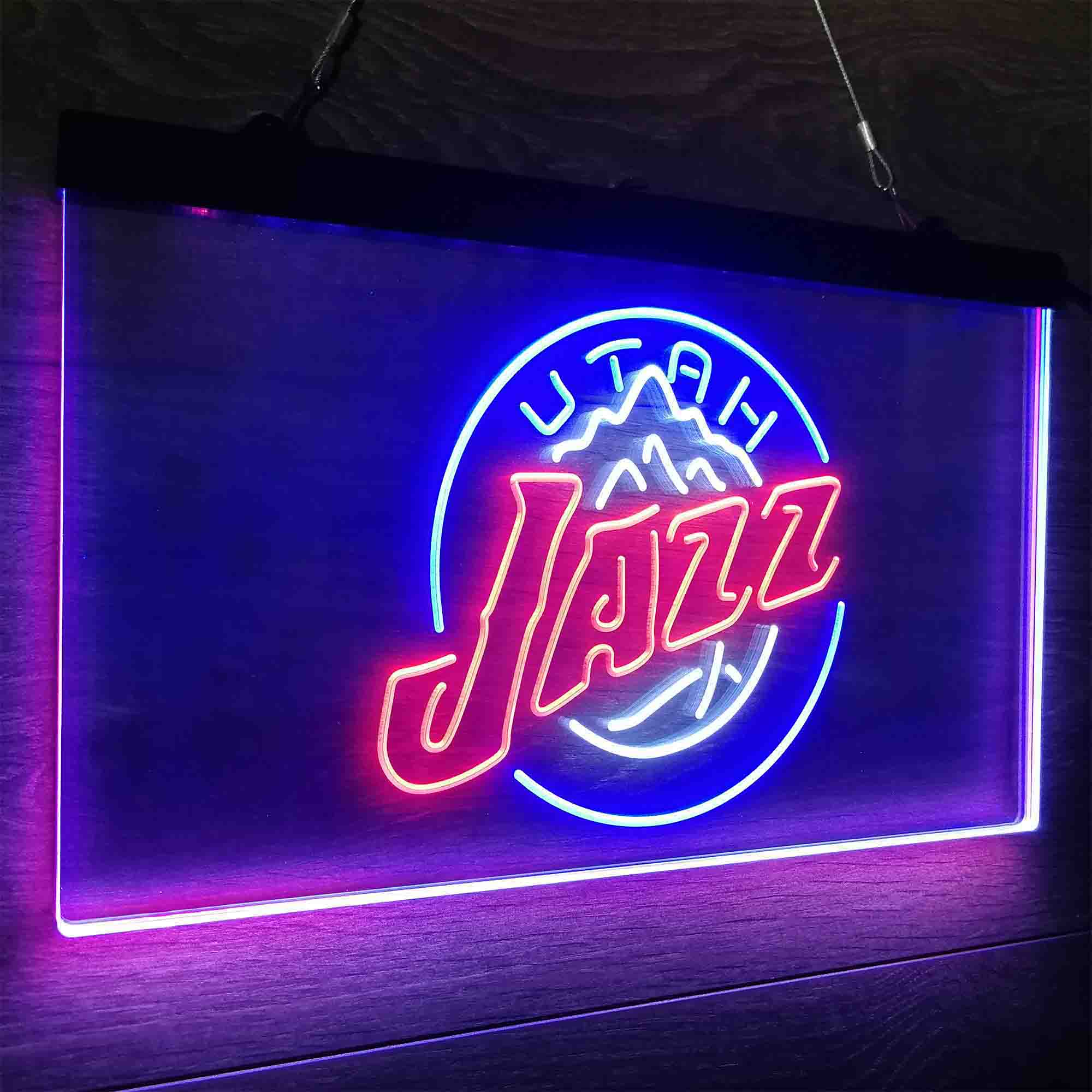 Utah League Pub Club Jazz Neon LED Sign 3 Colors