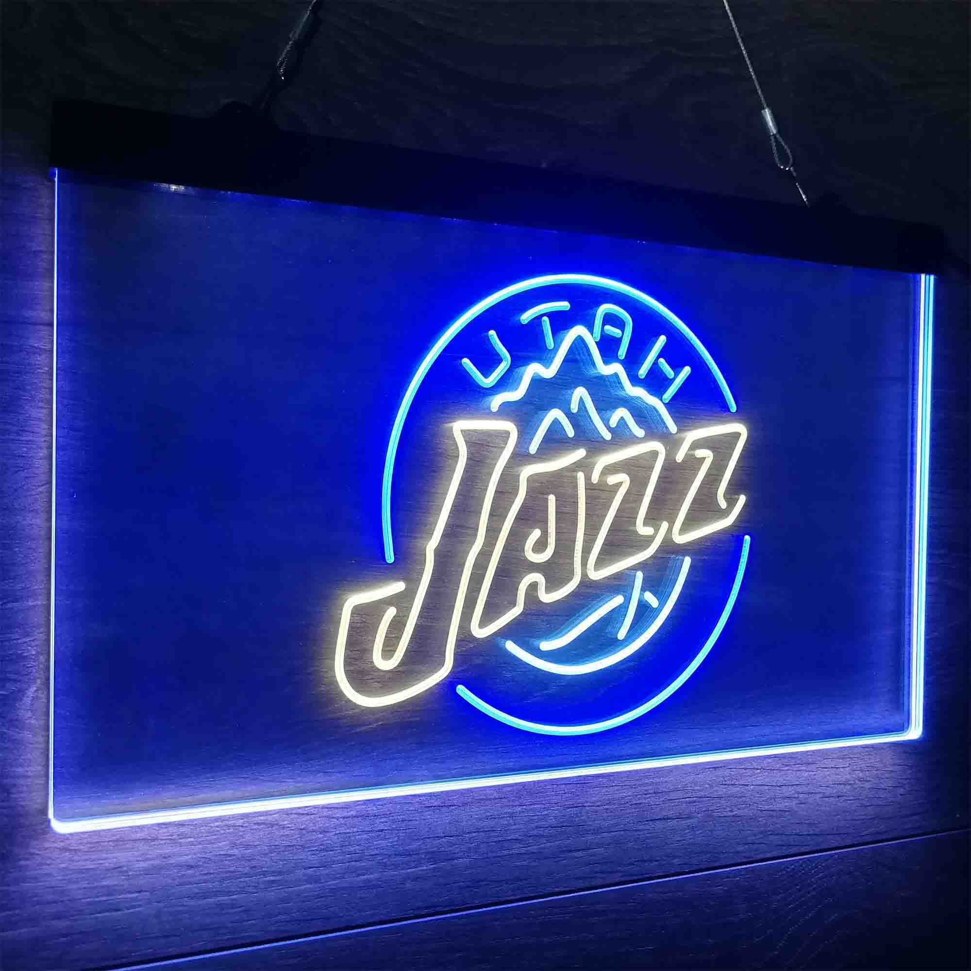 Utah League Pub Club Jazz Neon LED Sign 3 Colors