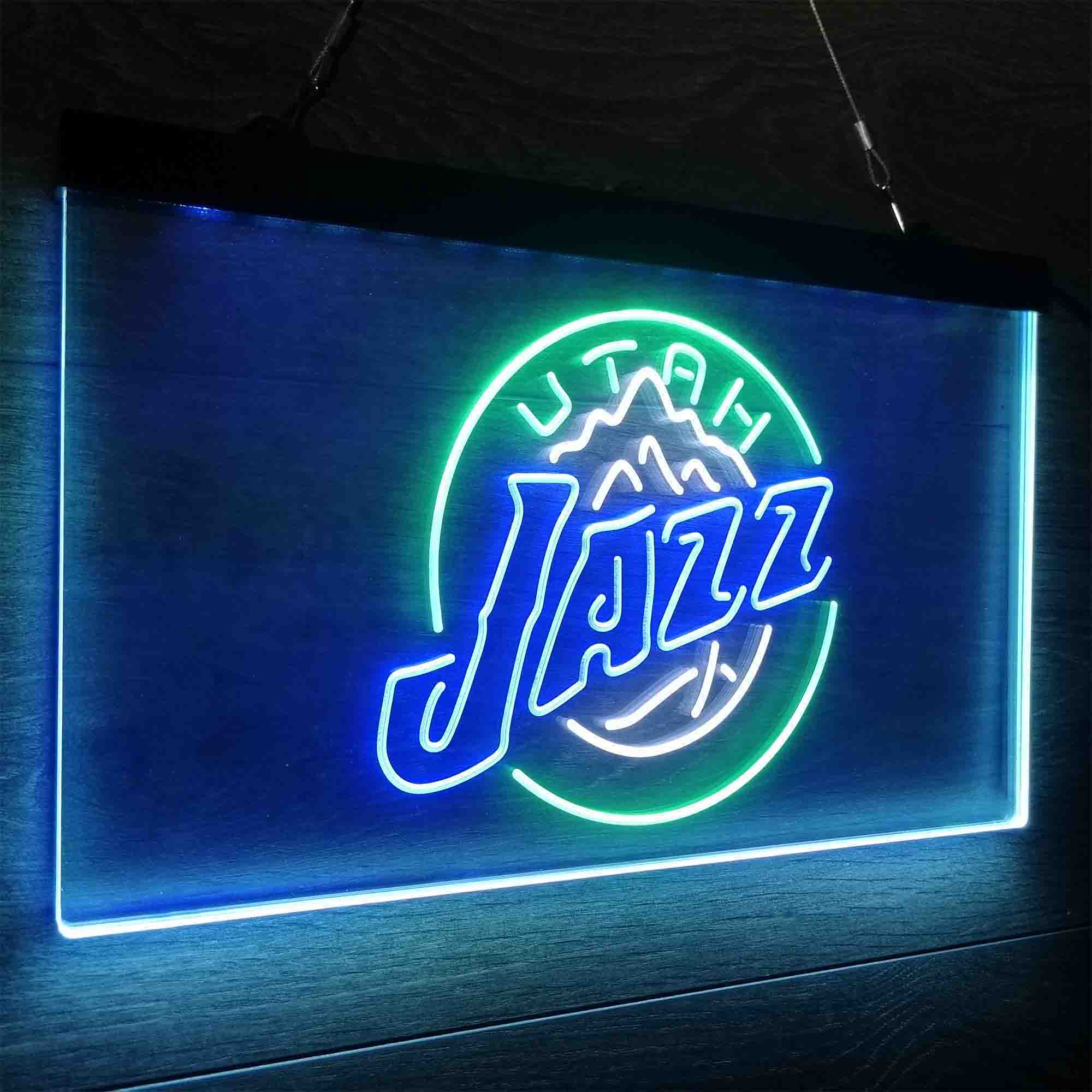 Utah League Pub Club Jazz Neon LED Sign 3 Colors