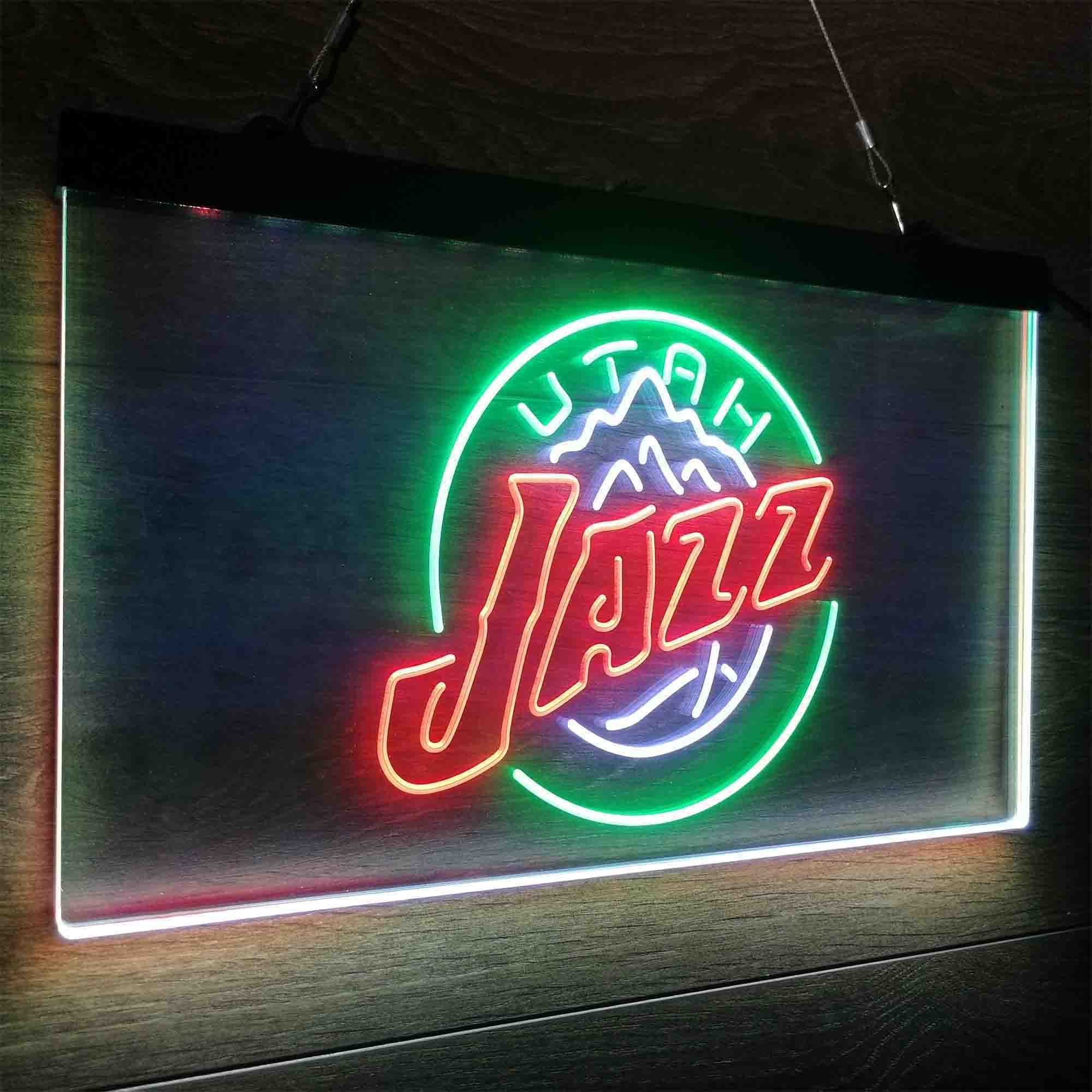 Utah League Pub Club Jazz Neon LED Sign 3 Colors