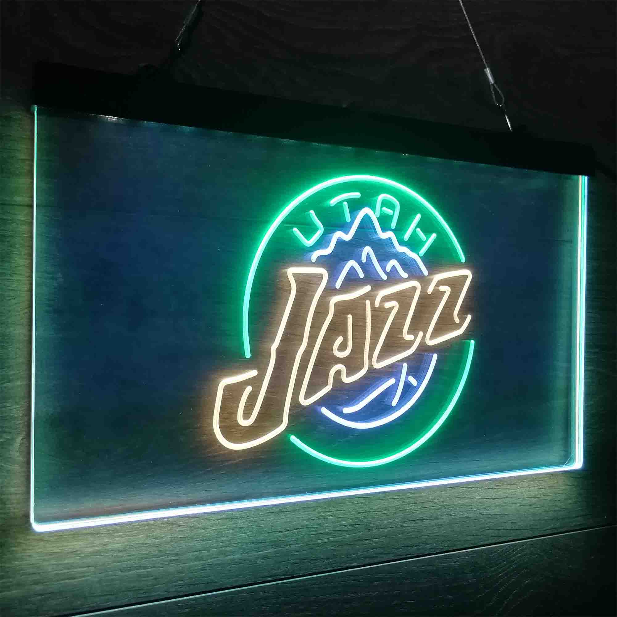 Utah League Pub Club Jazz Neon LED Sign 3 Colors