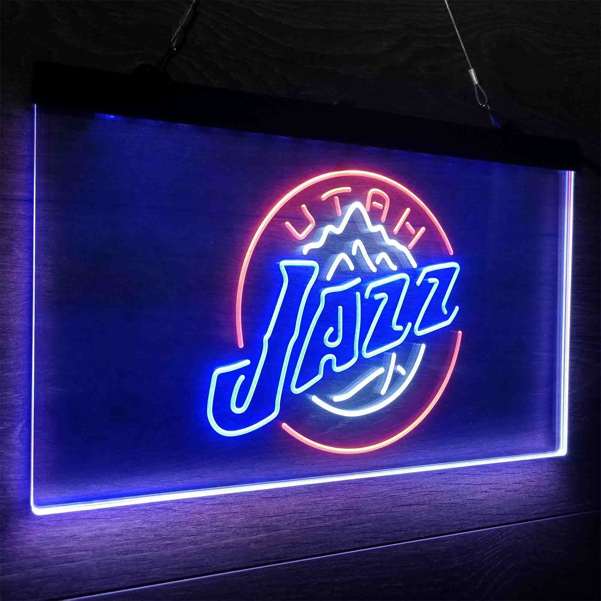 Utah League Pub Club Jazz Neon LED Sign 3 Colors