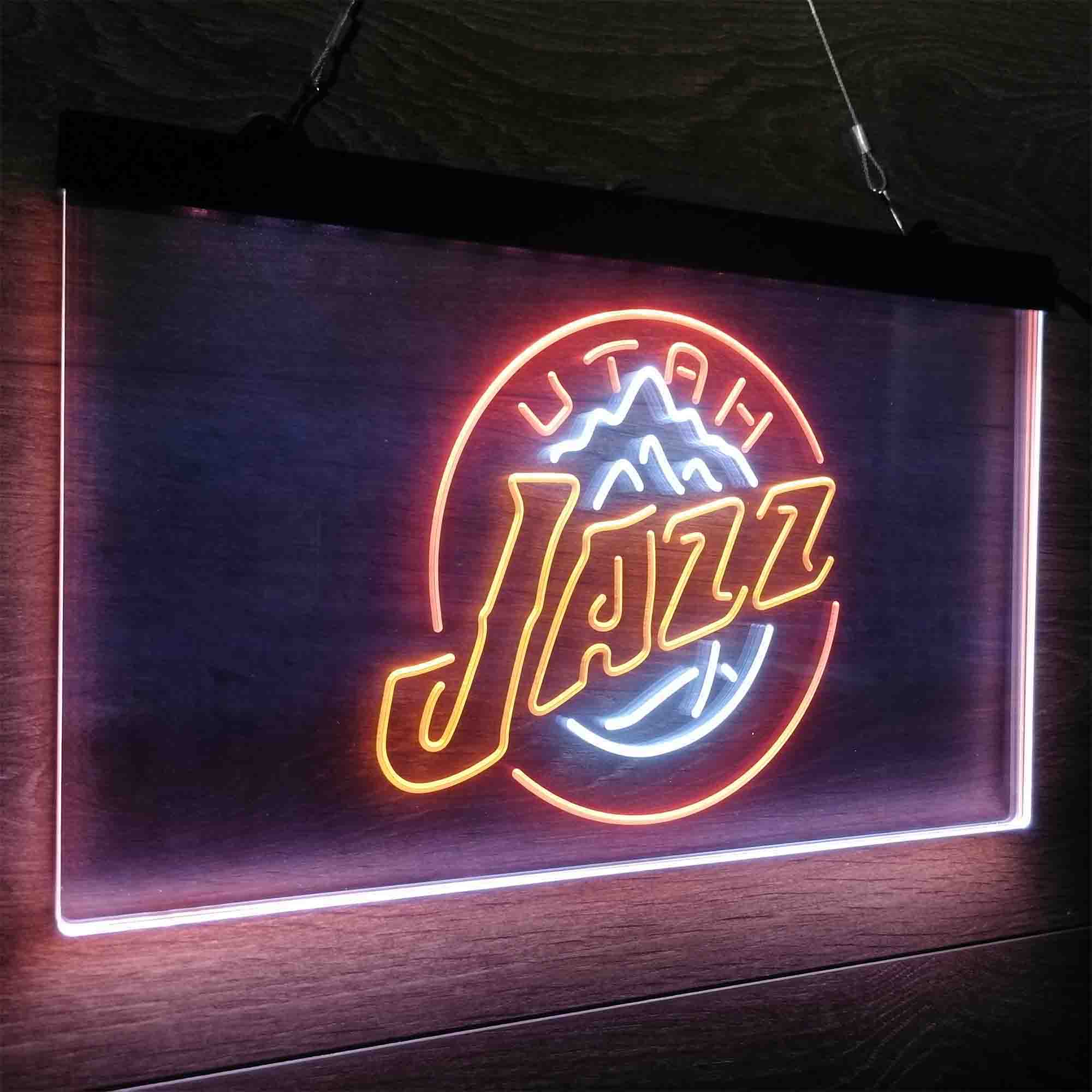 Utah League Pub Club Jazz Neon LED Sign 3 Colors