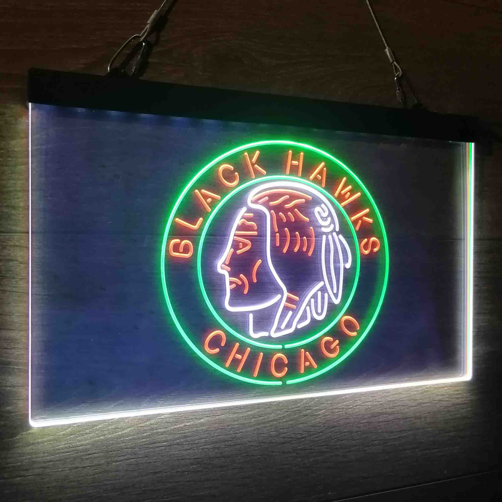 Chicago Blackhawks Neon LED Sign 3 Colors