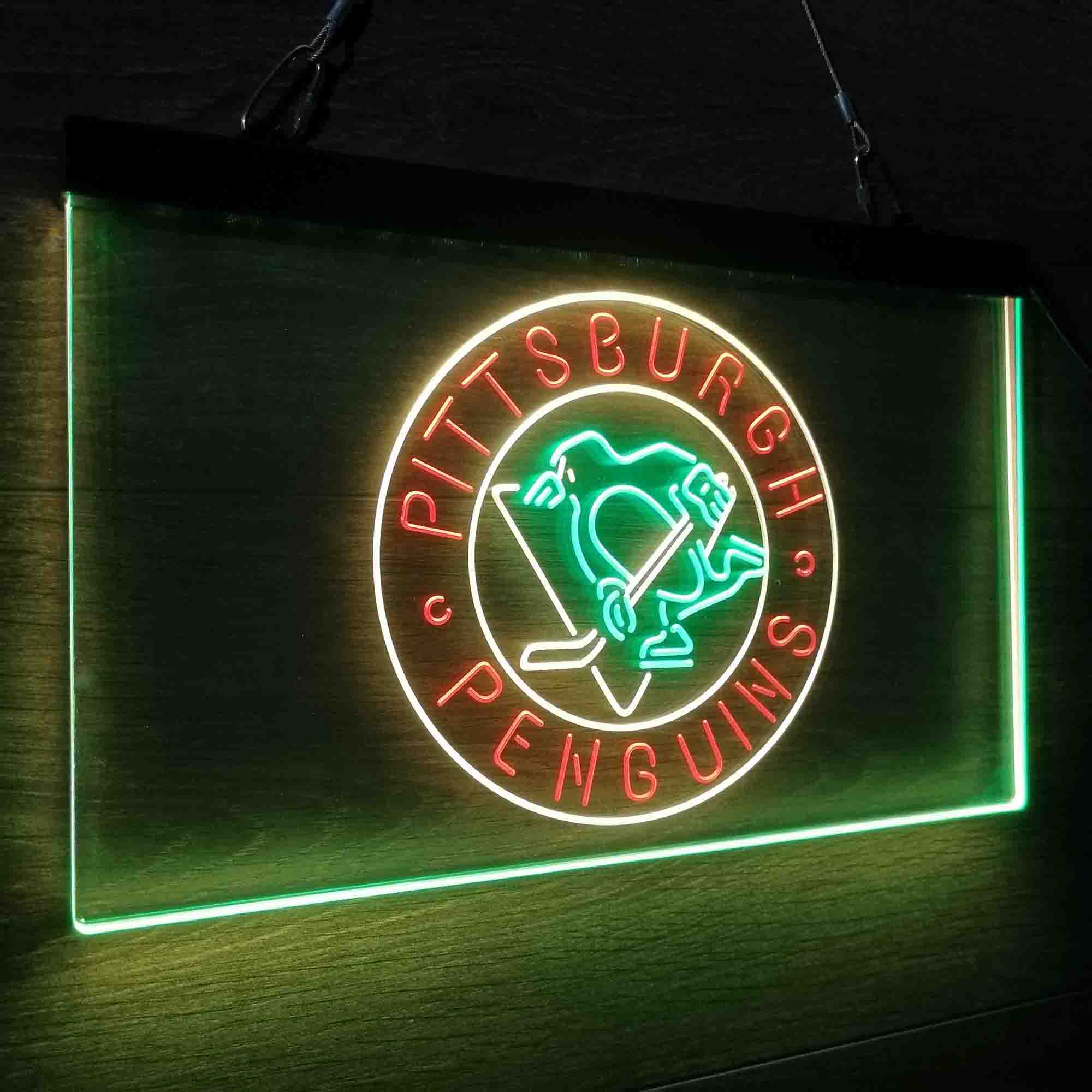 Pittsburgh Penguins Neon LED Sign 3 Colors