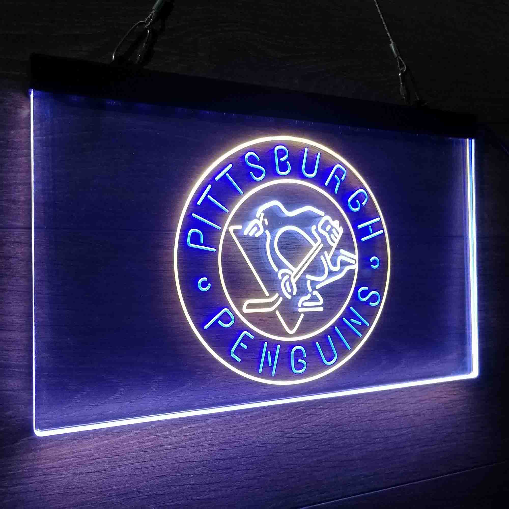 Pittsburgh Penguins Neon LED Sign 3 Colors