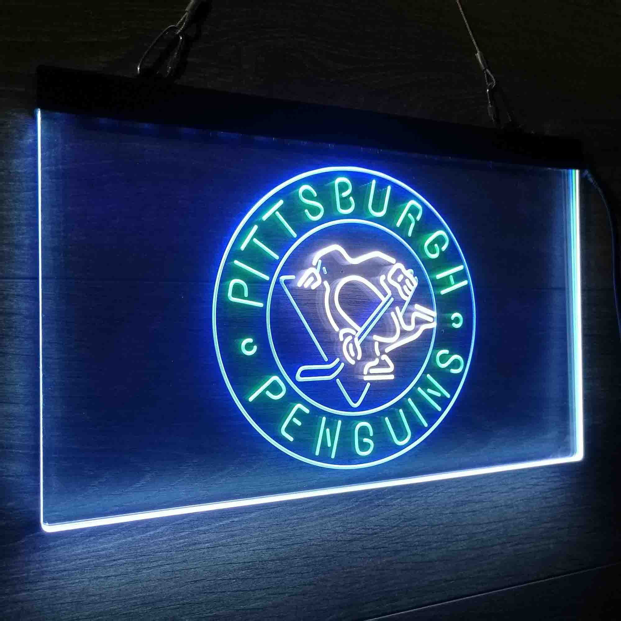 Pittsburgh Penguins Neon LED Sign 3 Colors