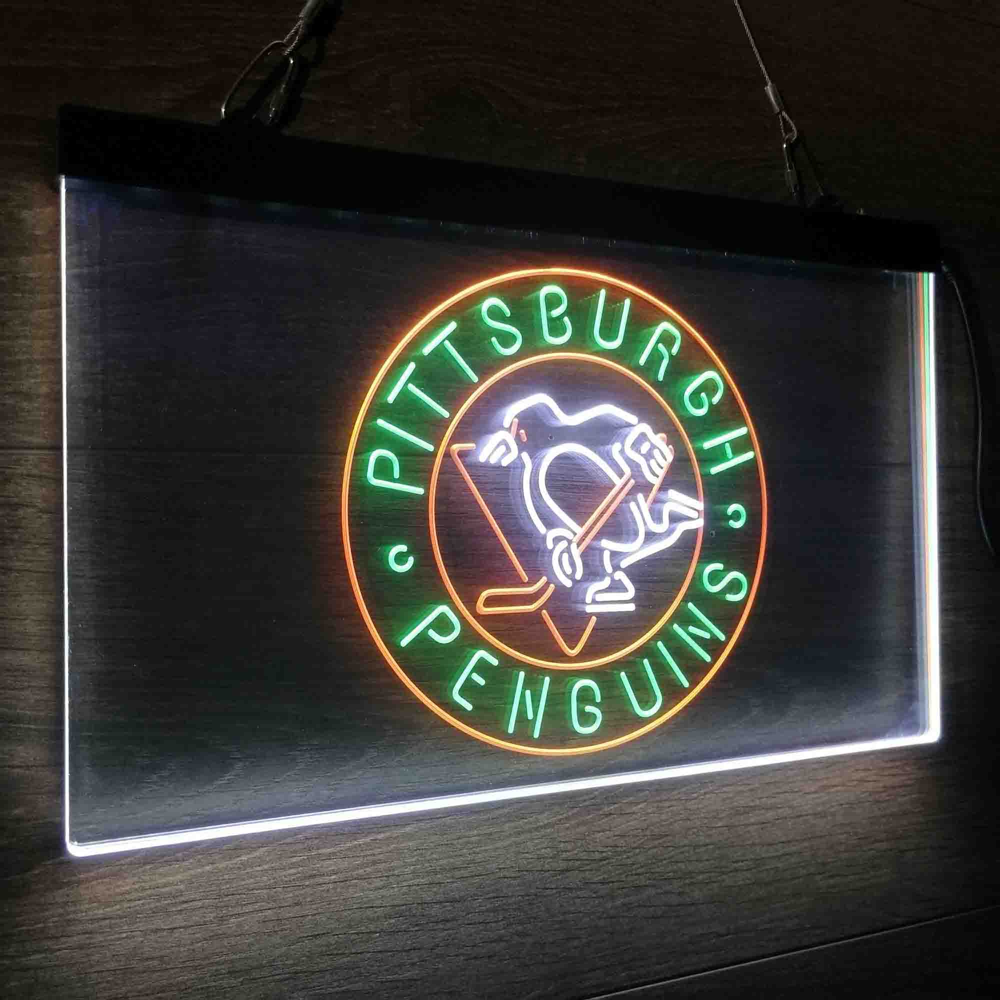 Pittsburgh Penguins Neon LED Sign 3 Colors