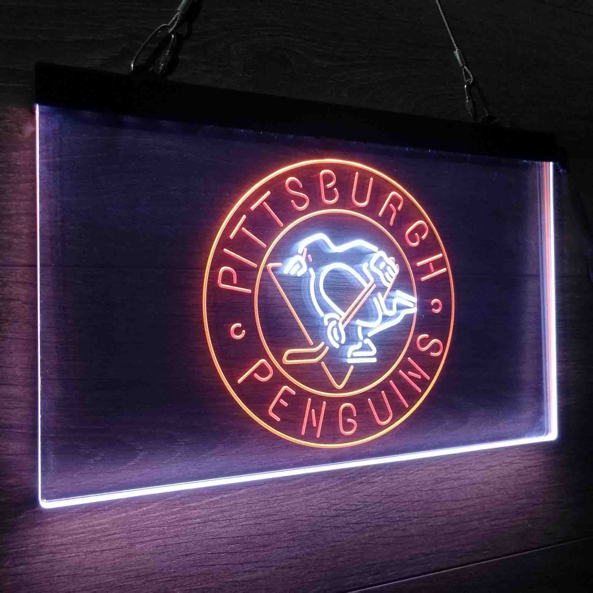 Pittsburgh Penguins Neon LED Sign 3 Colors