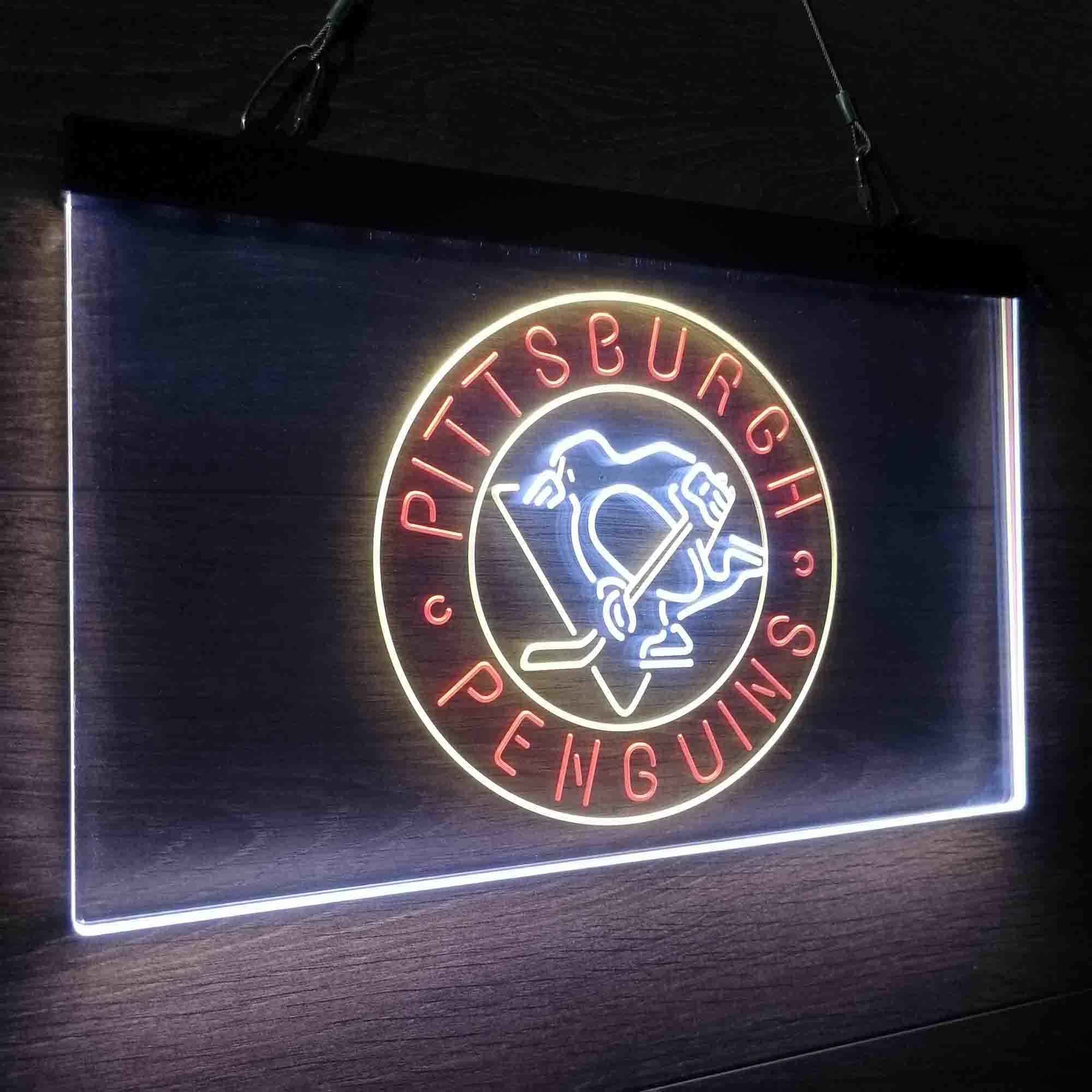 Pittsburgh Penguins Neon LED Sign 3 Colors