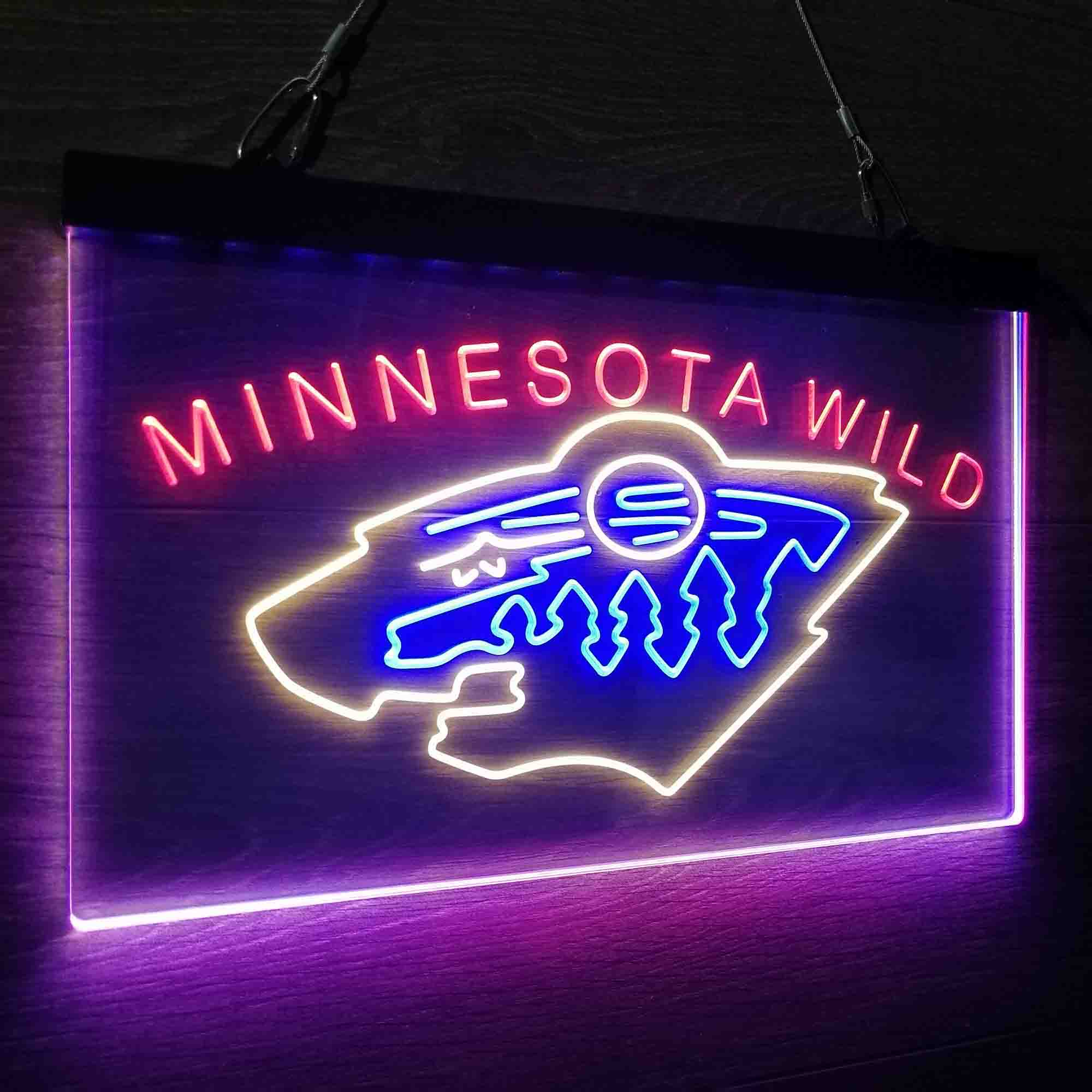 Minnesota Wild Neon LED Sign 3 Colors