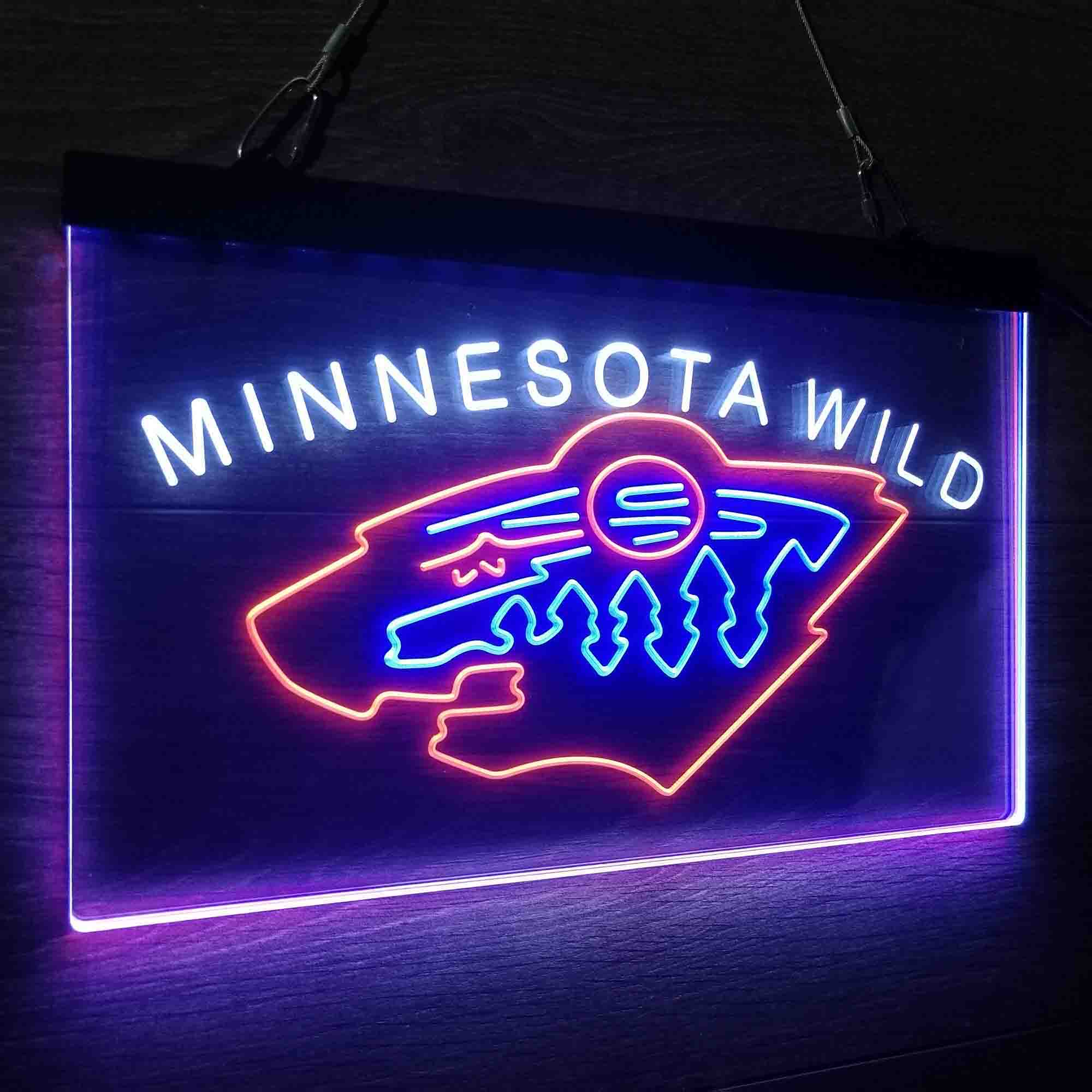 Minnesota Wild Neon LED Sign 3 Colors