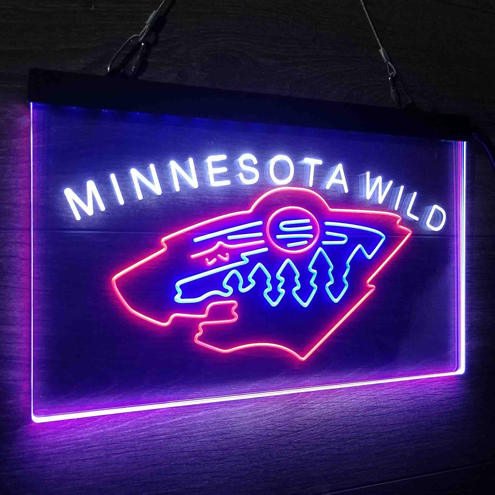 Minnesota Wild Neon LED Sign 3 Colors