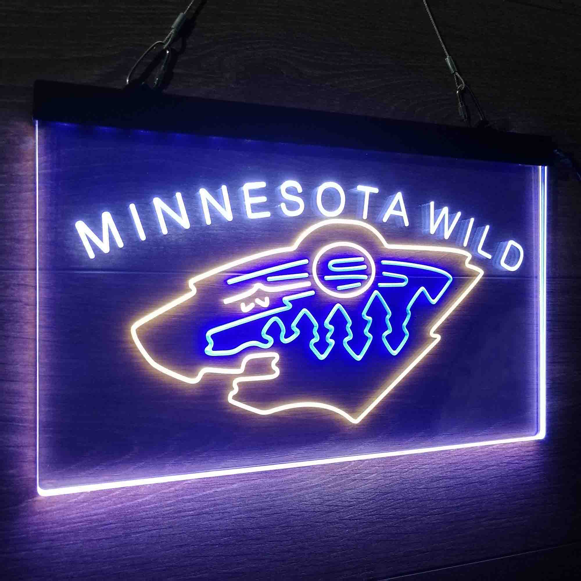 Minnesota Wild Neon LED Sign 3 Colors