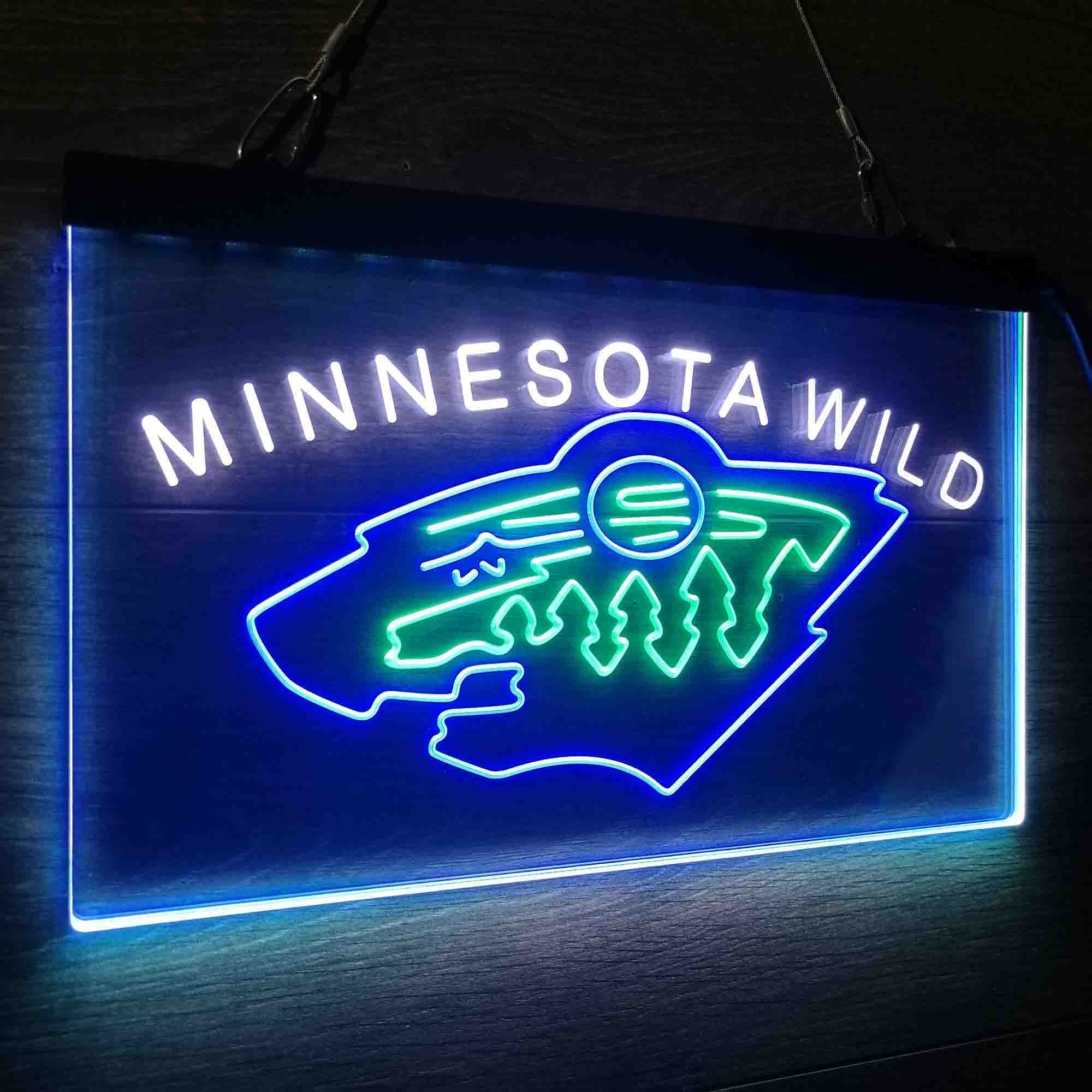 Minnesota Wild Neon LED Sign 3 Colors