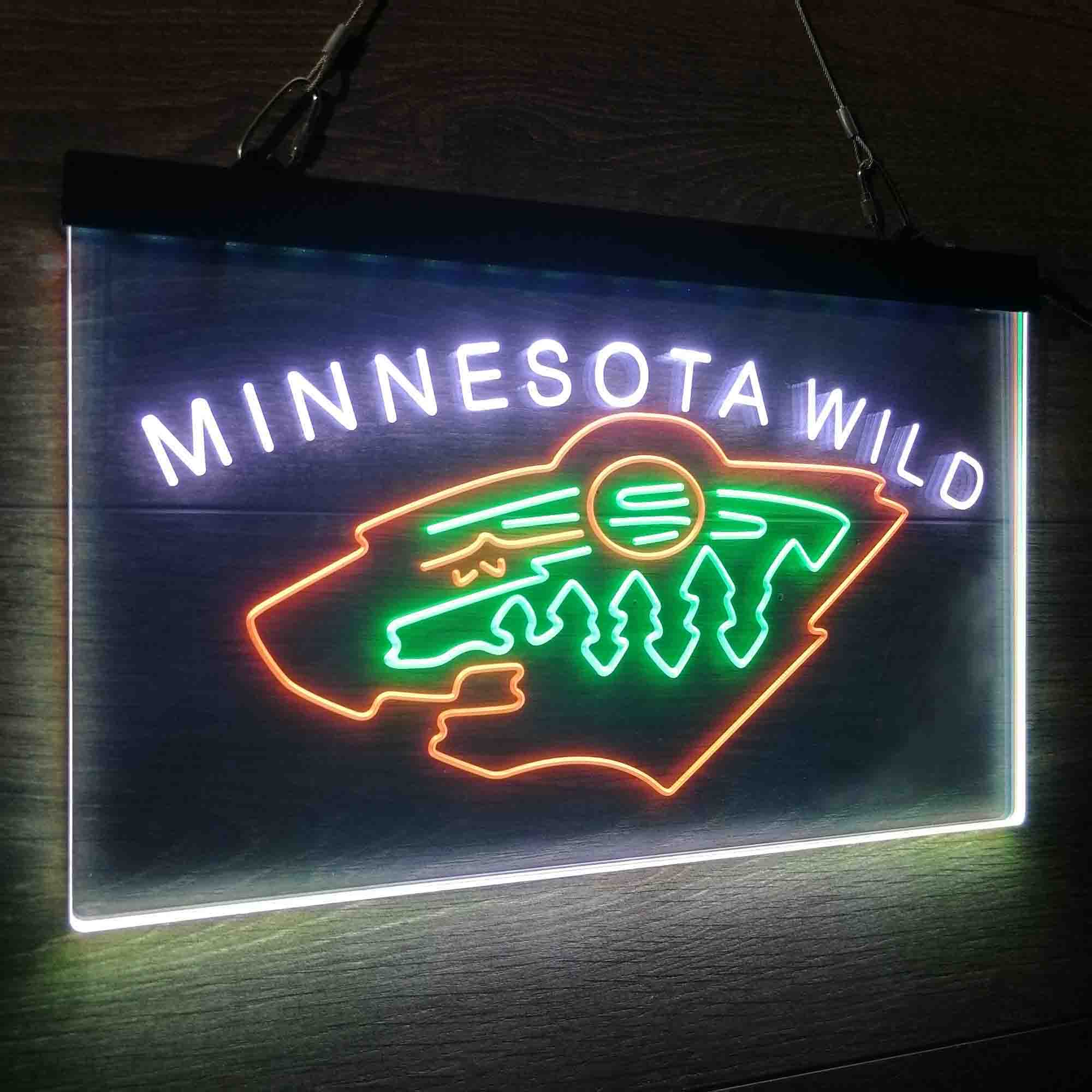 Minnesota Wild Neon LED Sign 3 Colors