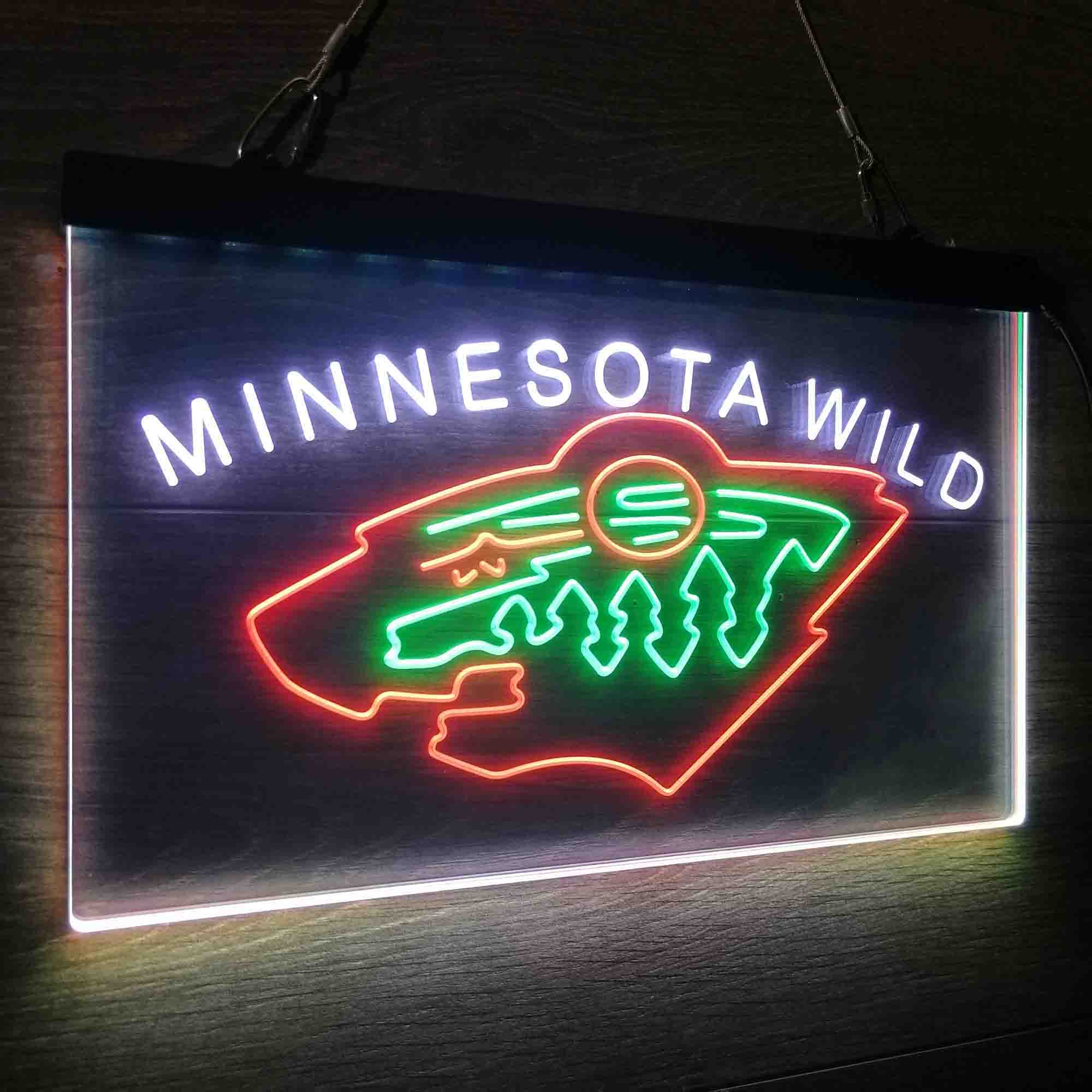 Minnesota Wild Neon LED Sign 3 Colors