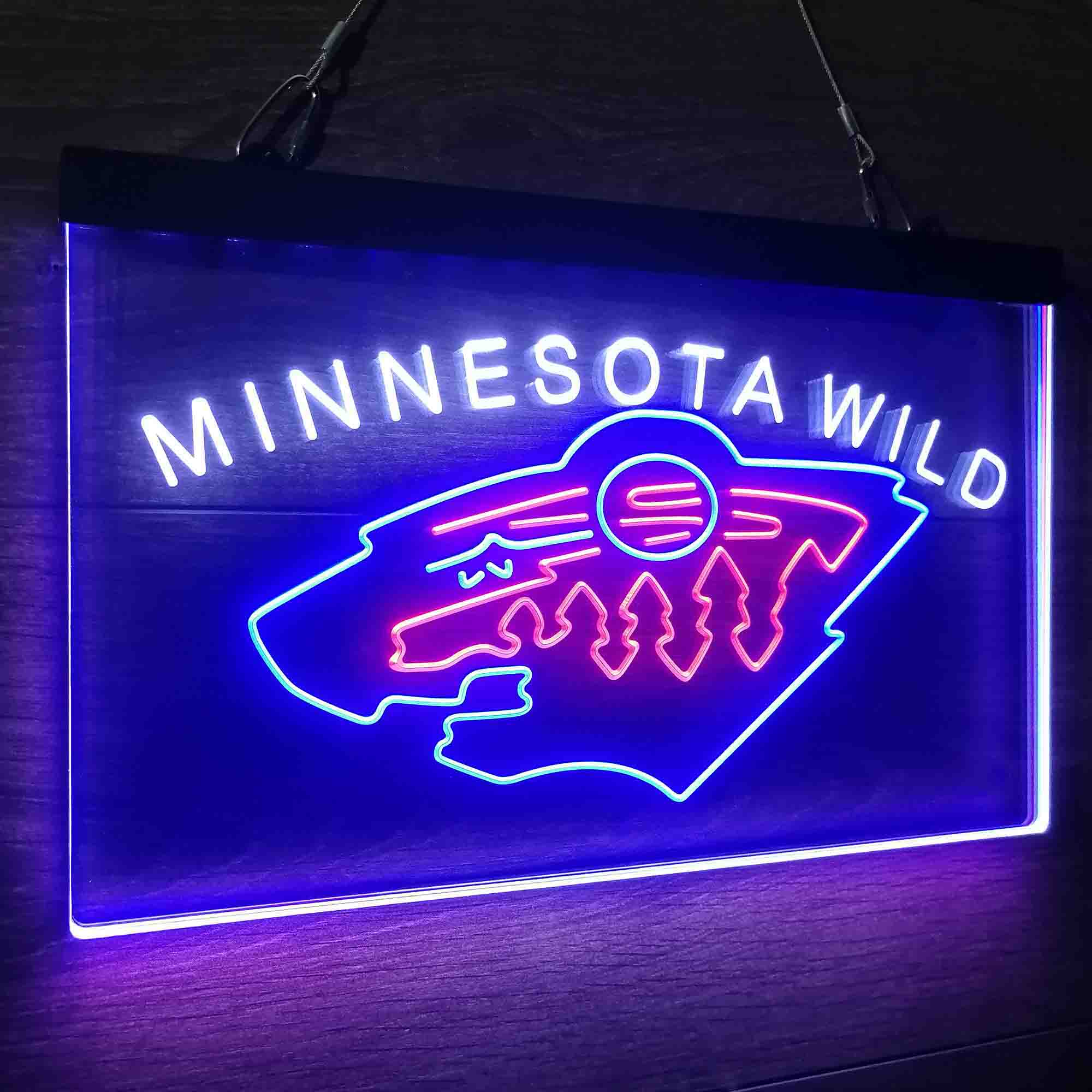 Minnesota Wild Neon LED Sign 3 Colors