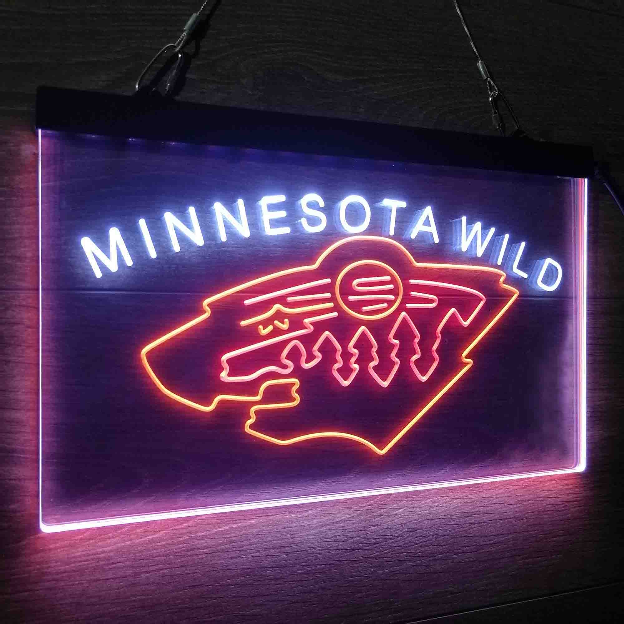 Minnesota Wild Neon LED Sign 3 Colors