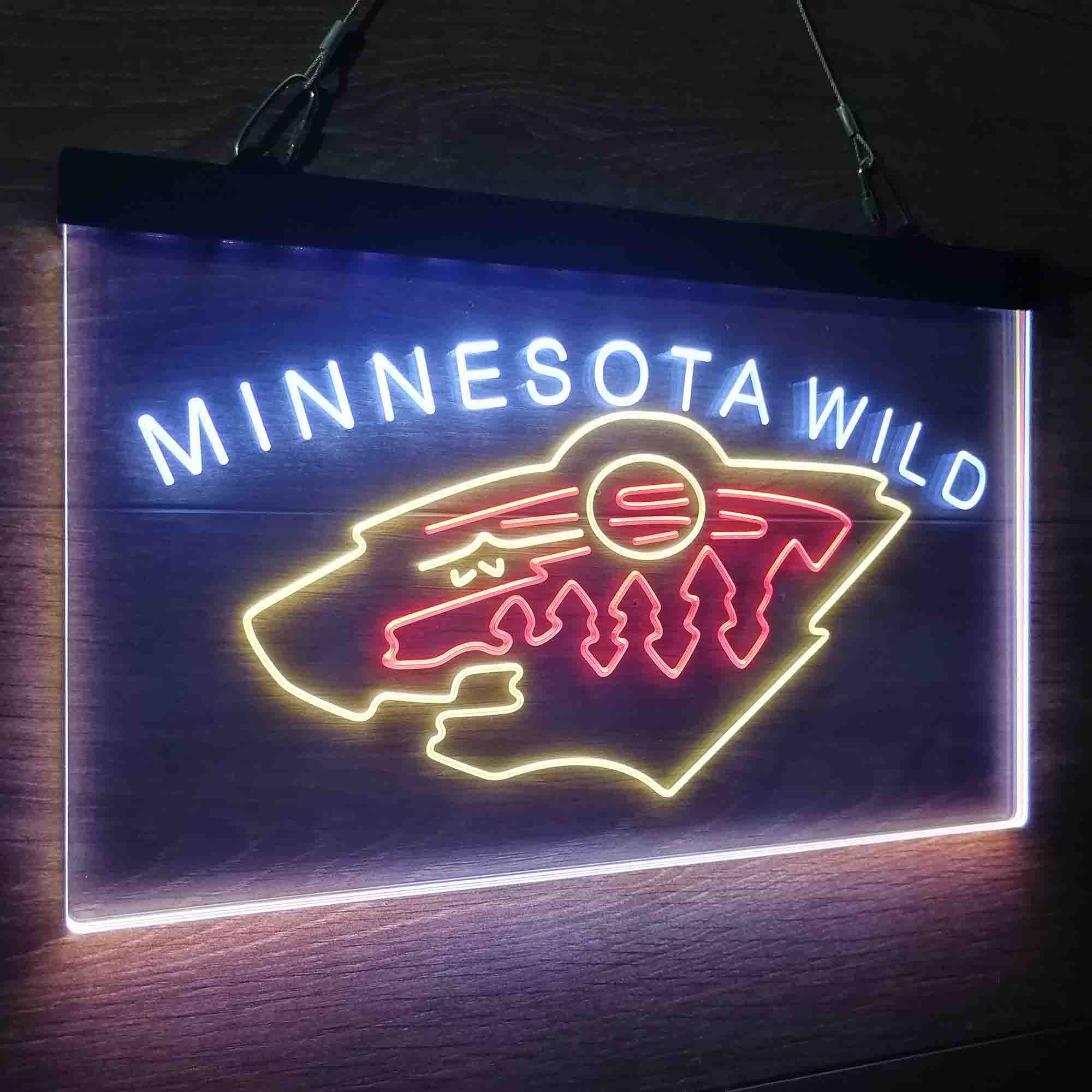 Minnesota Wild Neon LED Sign 3 Colors