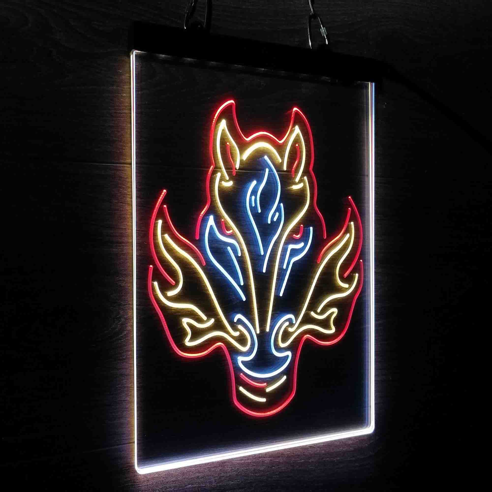 Calgary Flames Neon LED Sign 3 Colors