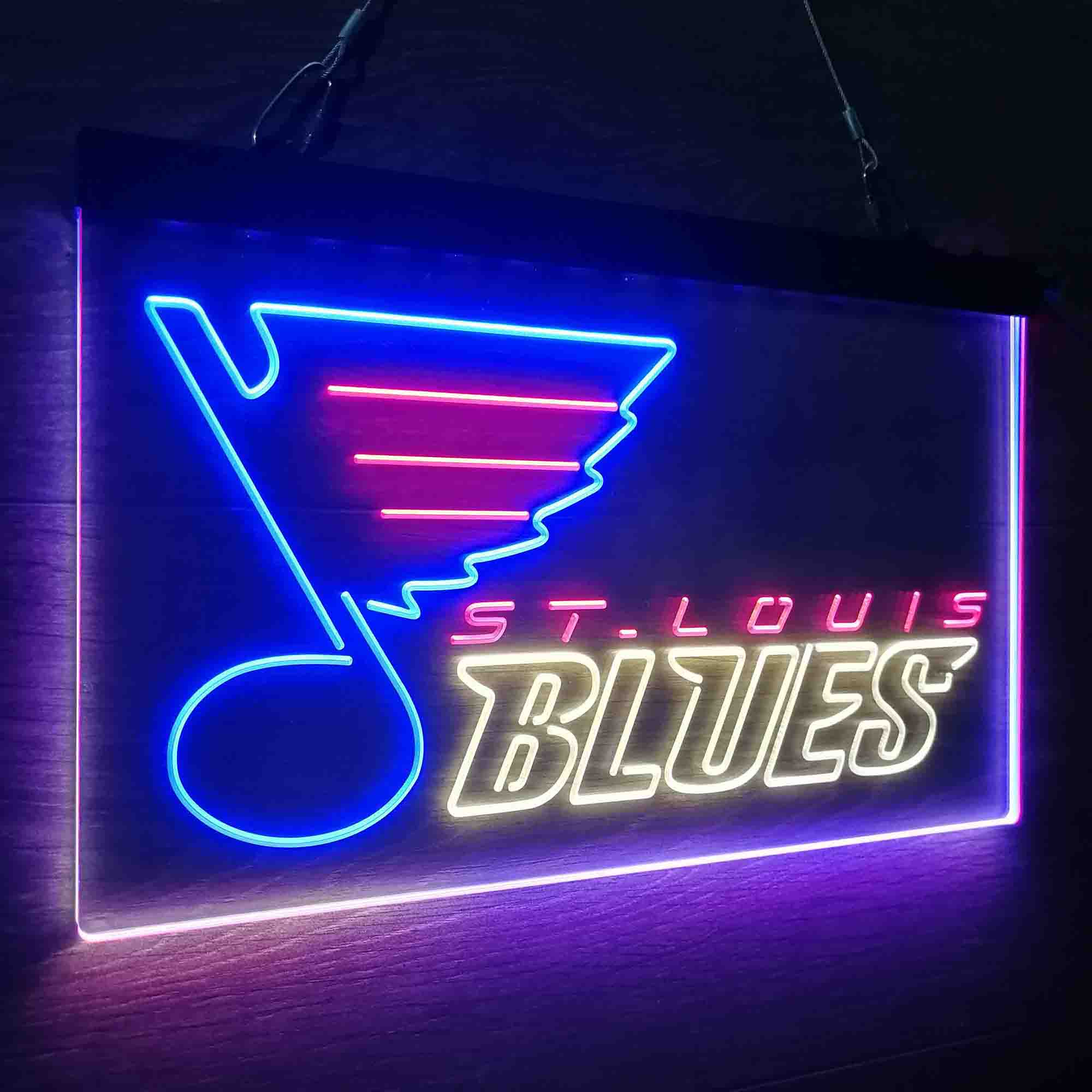 St Louis Blues Neon LED Sign 3 Colors