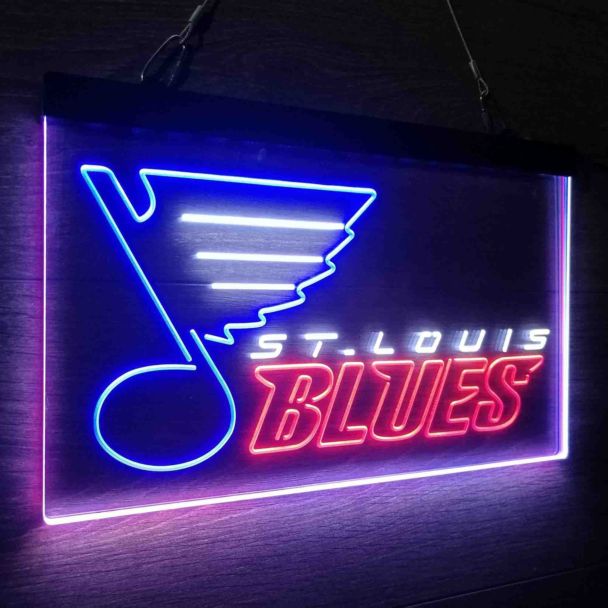 St Louis Blues Neon LED Sign 3 Colors