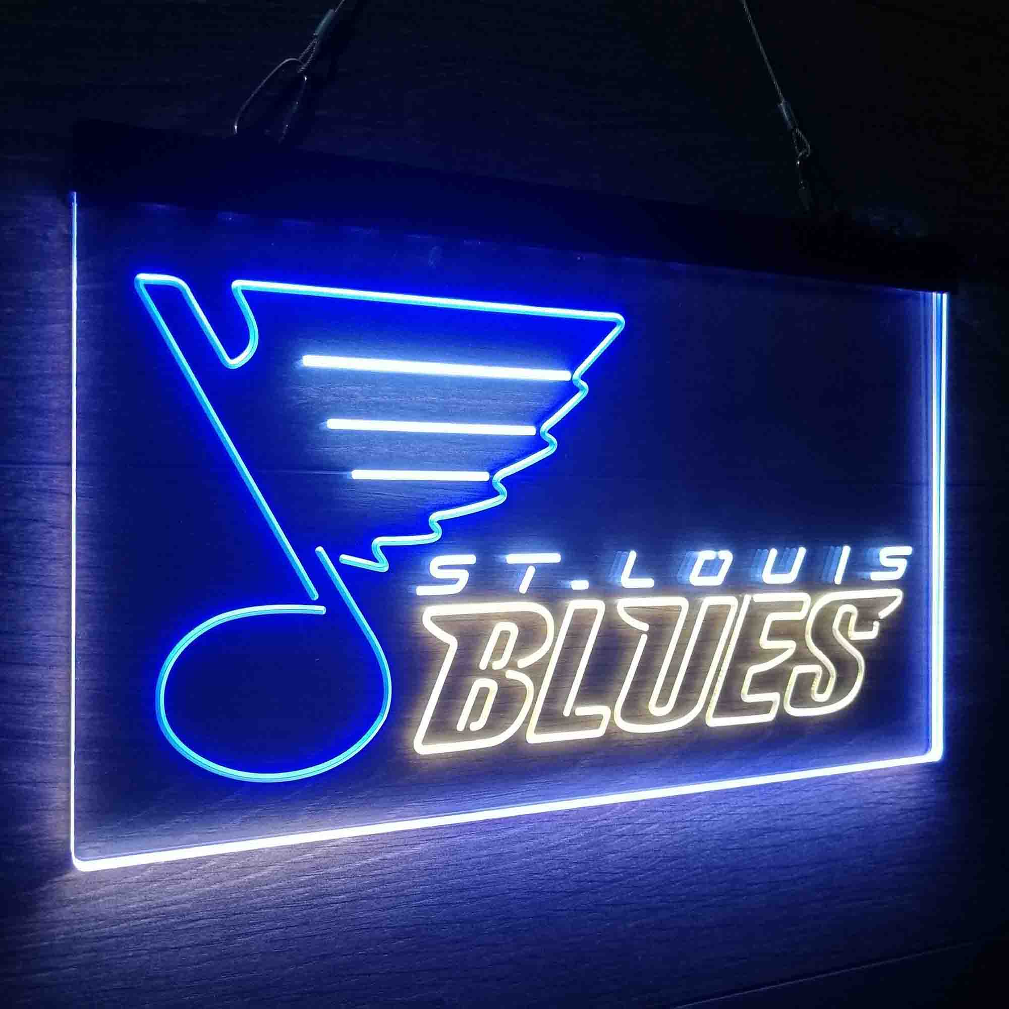 St Louis Blues Neon LED Sign 3 Colors