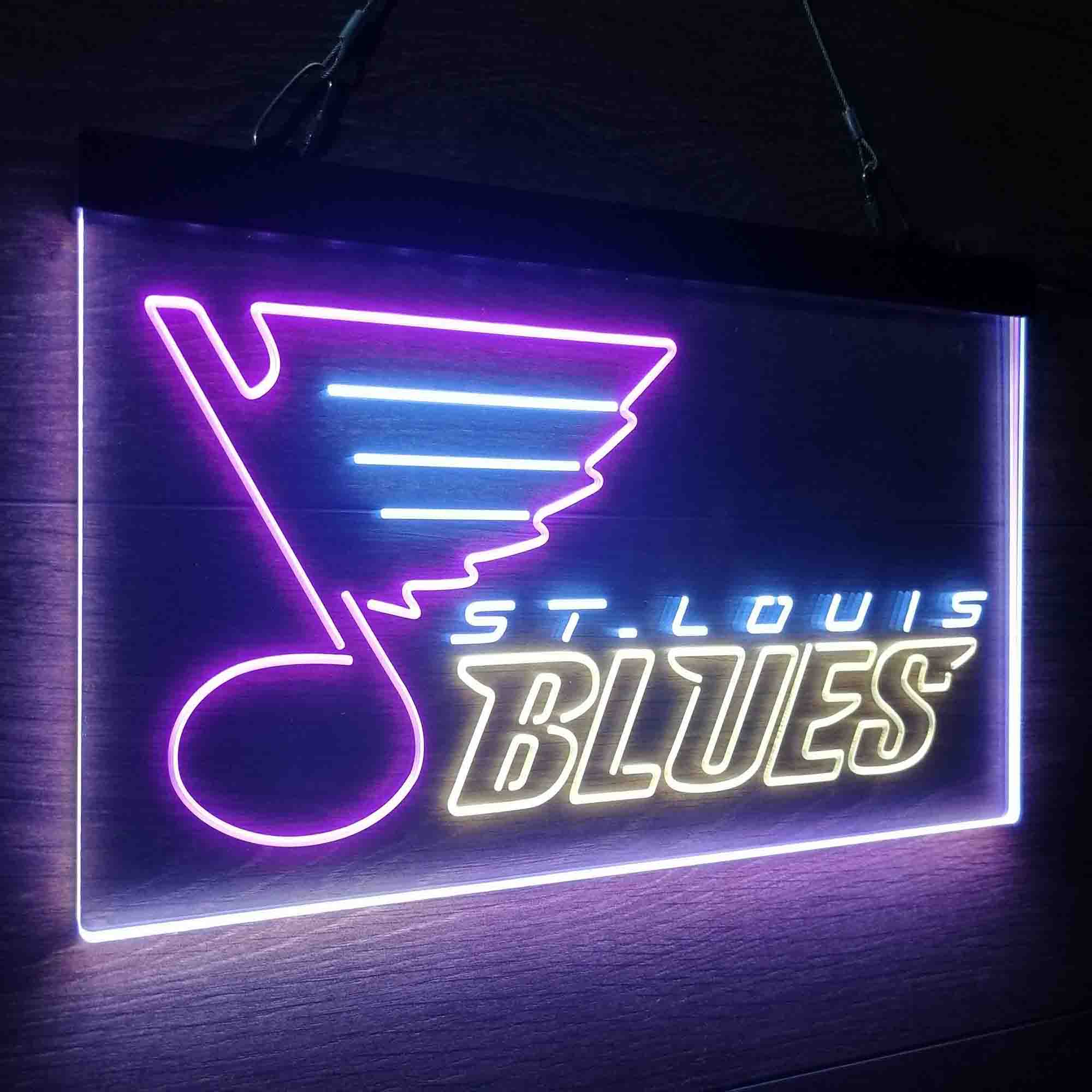 St Louis Blues Neon LED Sign 3 Colors